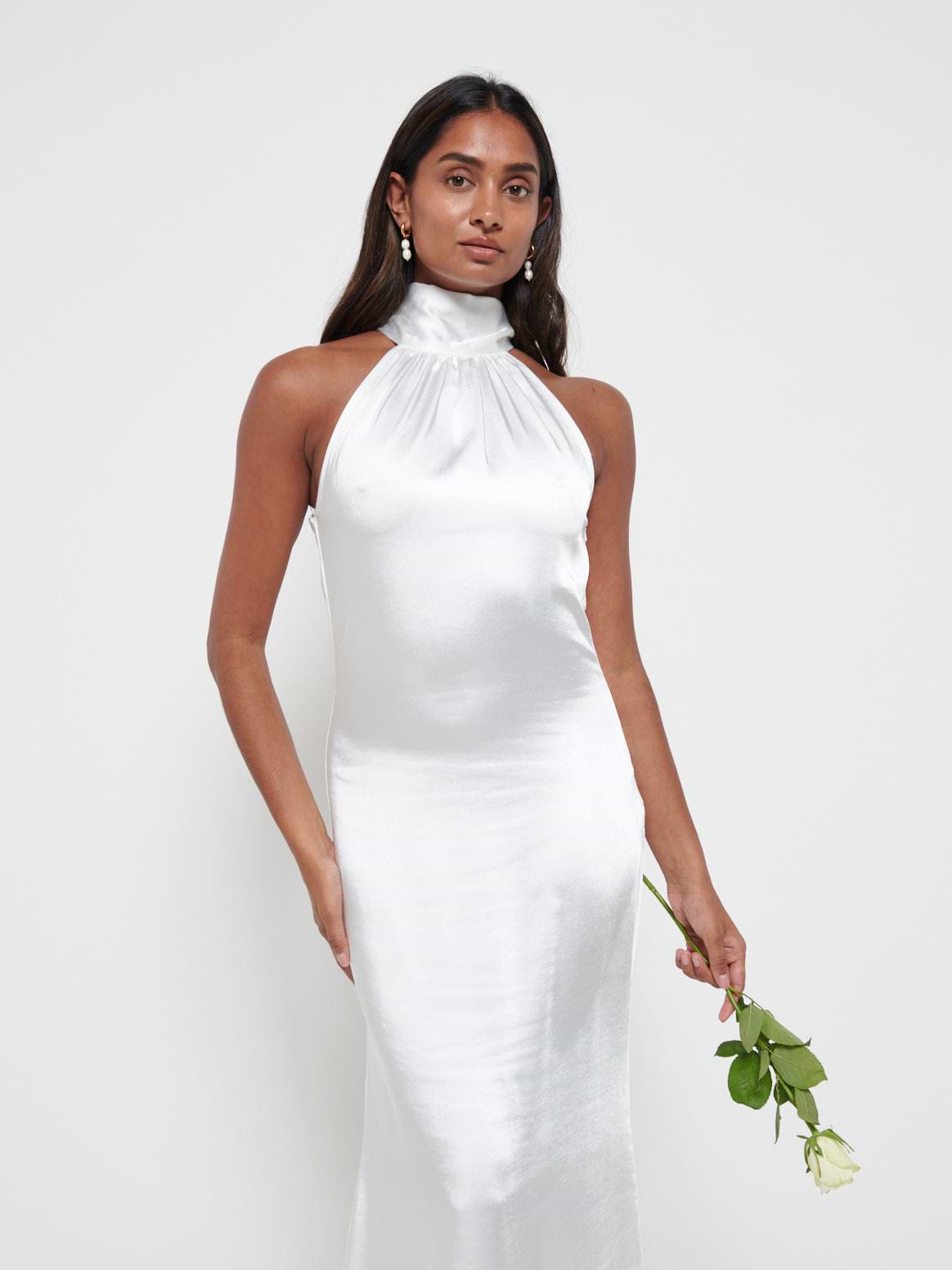 Odelle Maxi Bridesmaid Dress - Matte Ivory