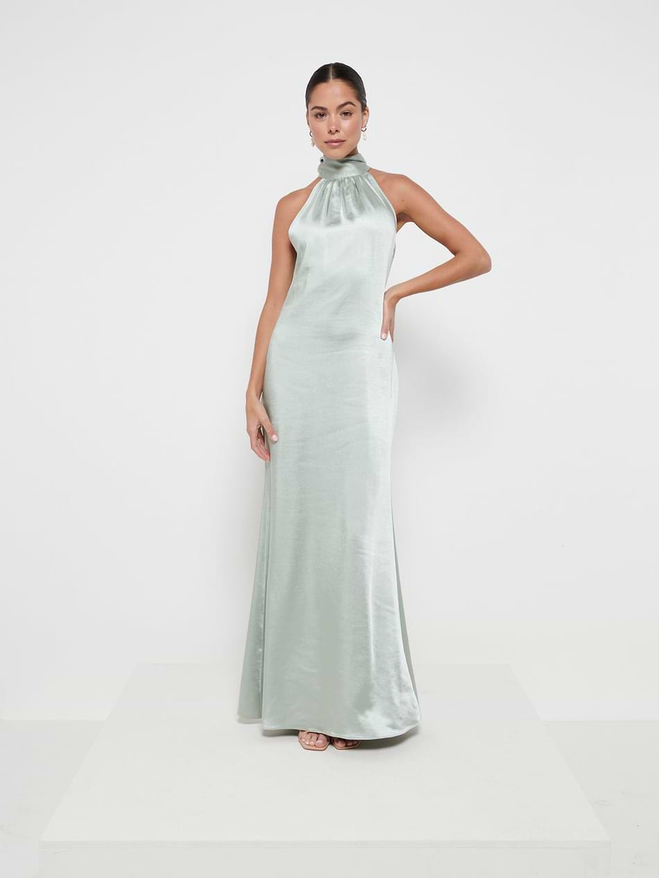 Odelle Maxi Bridesmaid Dress - Matte Sage