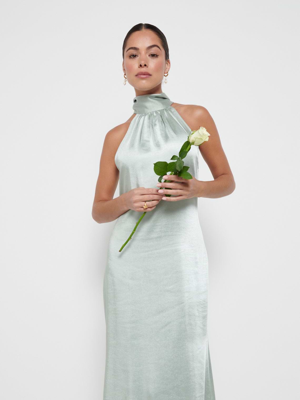 Odelle Maxi Bridesmaid Dress - Matte Sage
