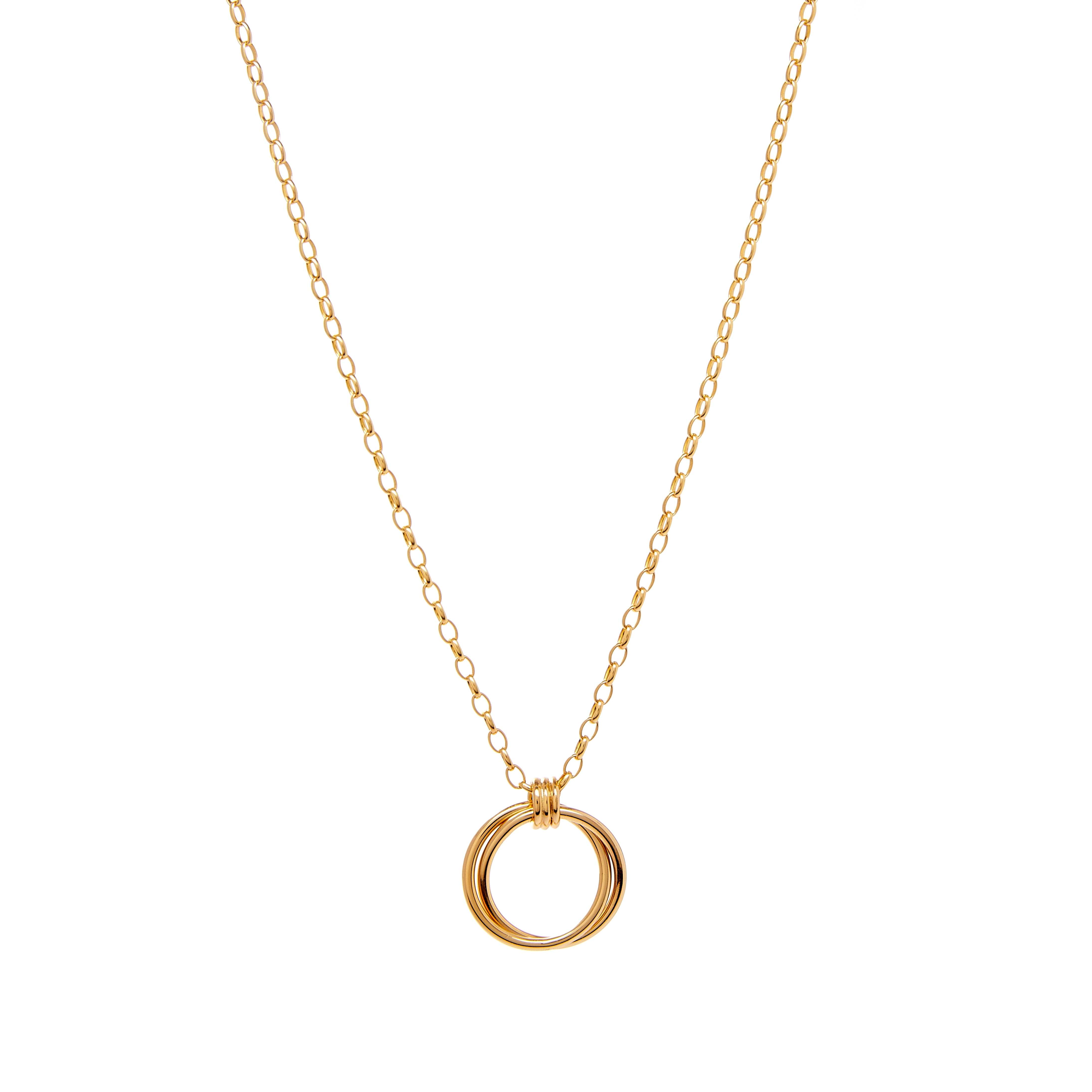 Aurora Pendant - Recycled Silver Gold Plated