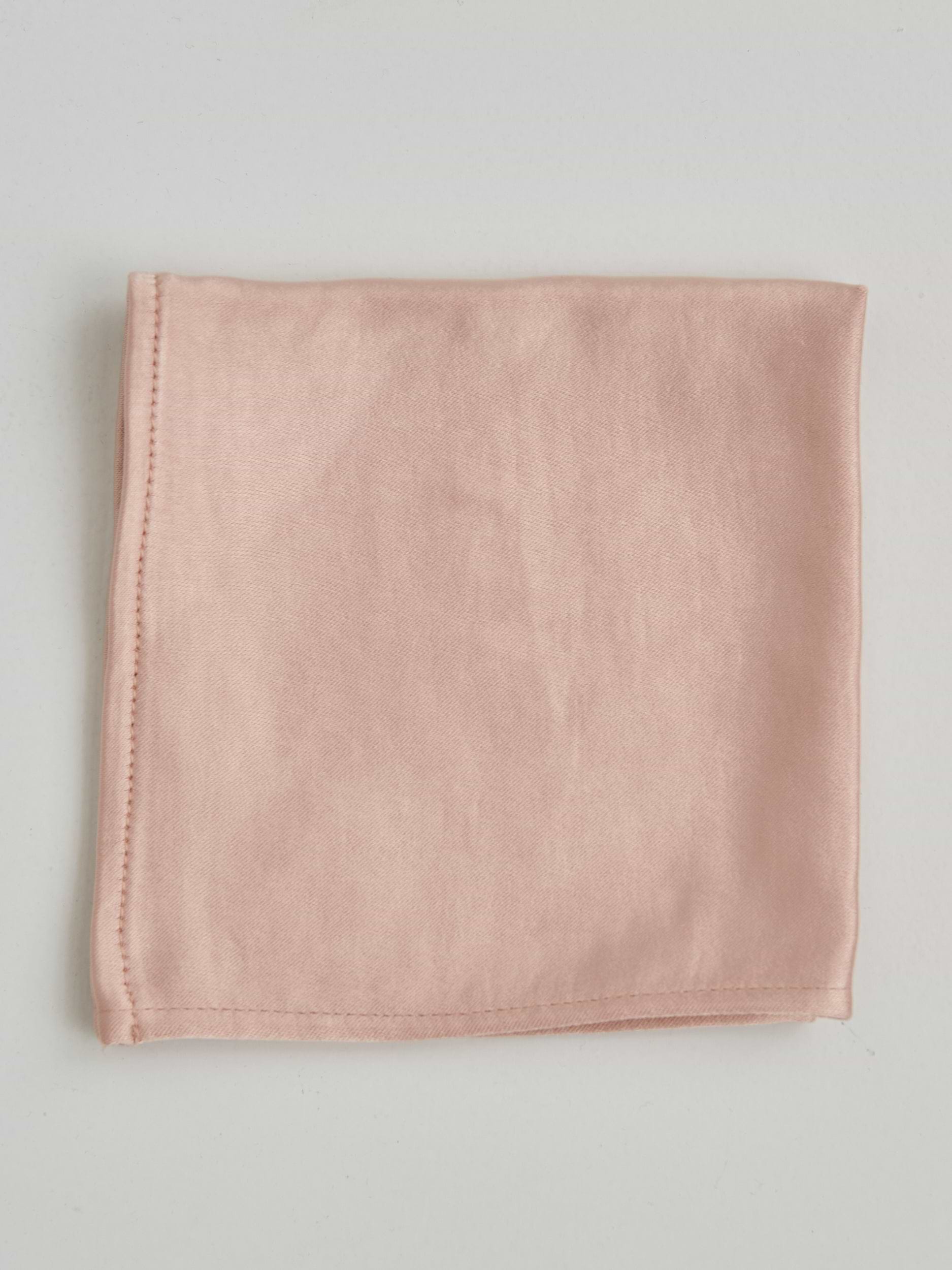Satin Pocket Square - Blush
