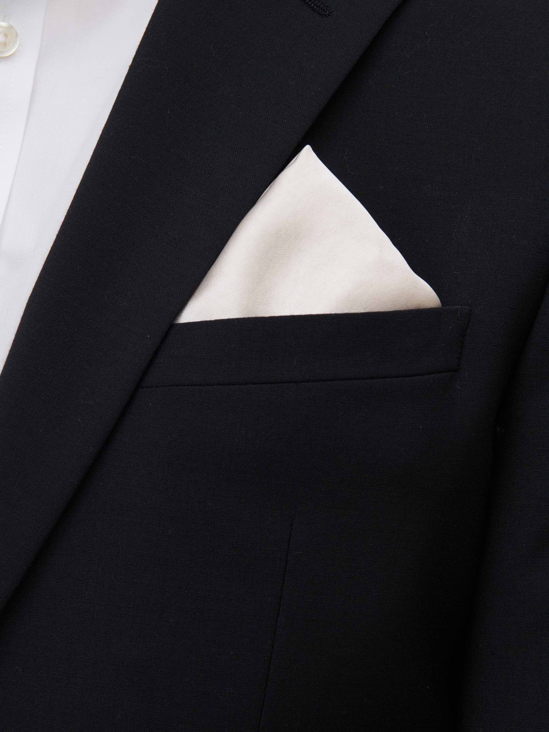 Satin Pocket Square - Champagne