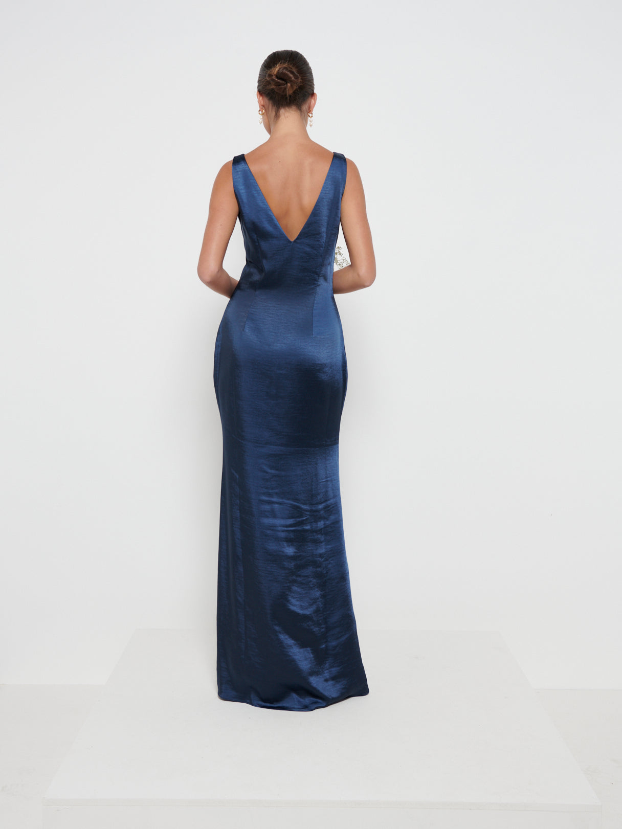 Piper Maxi Bridesmaid Dress - Matte Navy