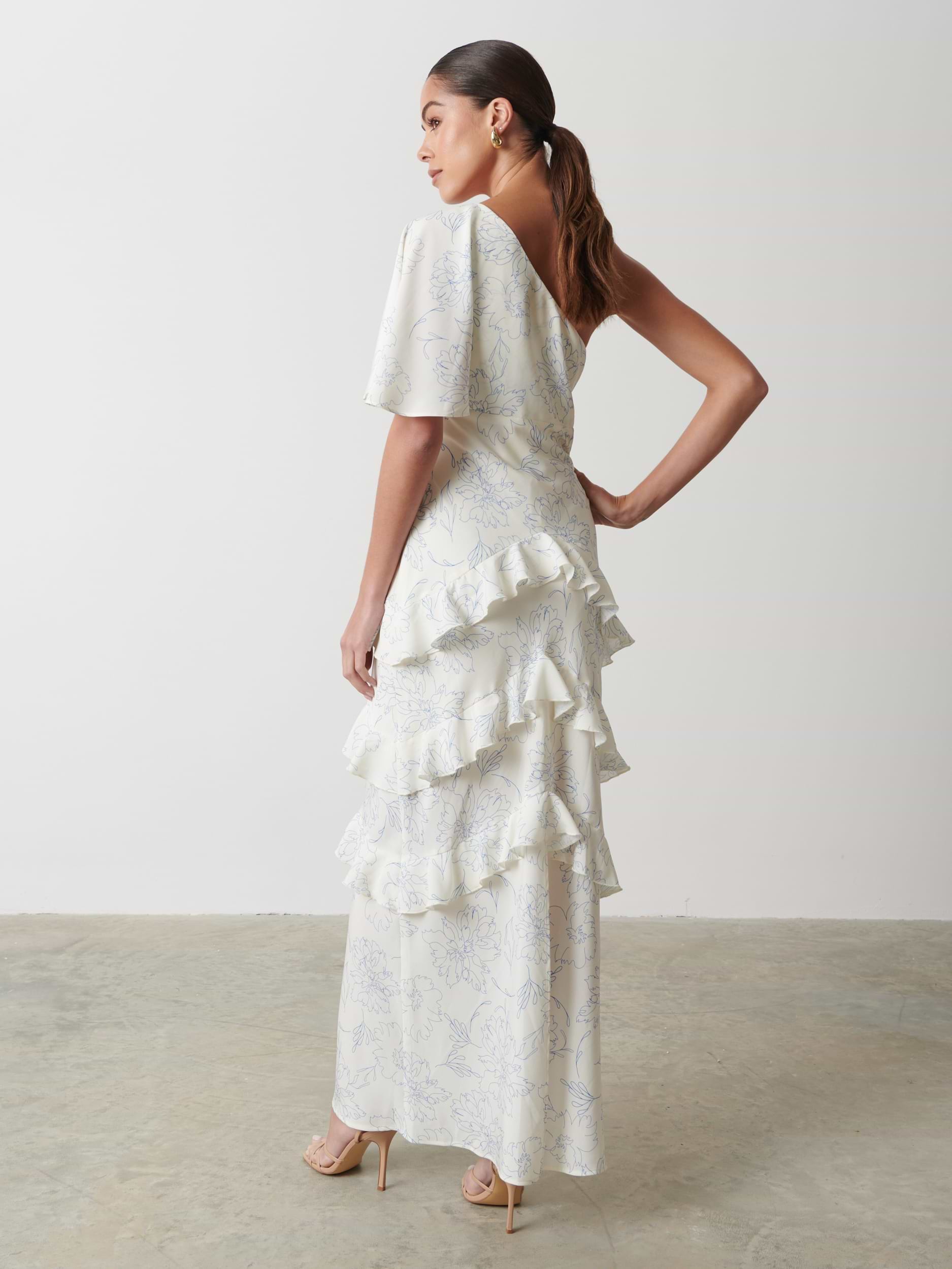 Romilly Printed Maxi Dress - Peony Abstract Floral
