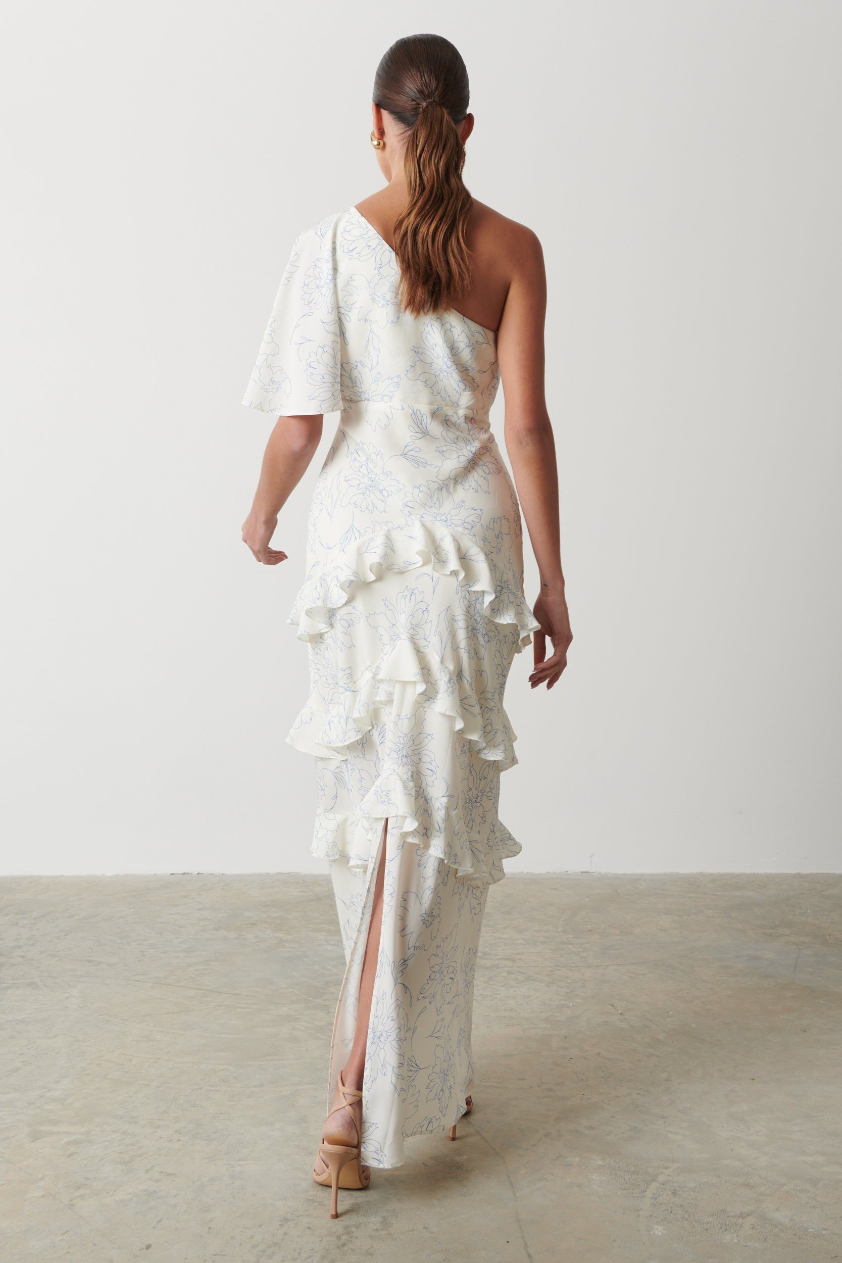 Romilly Printed Maxi Dress - Peony Abstract Floral