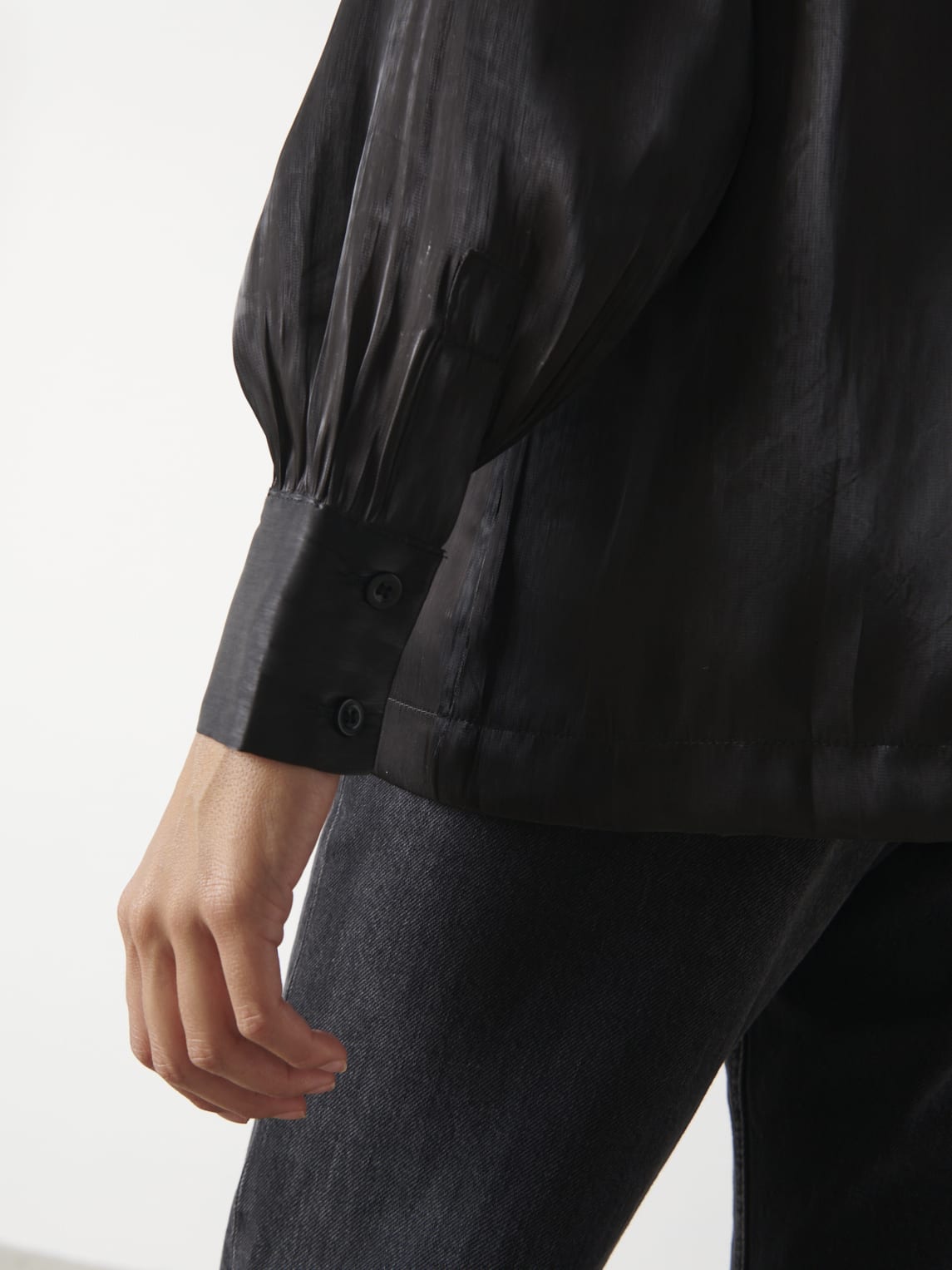 Rosalie Collared Blouse - Black
