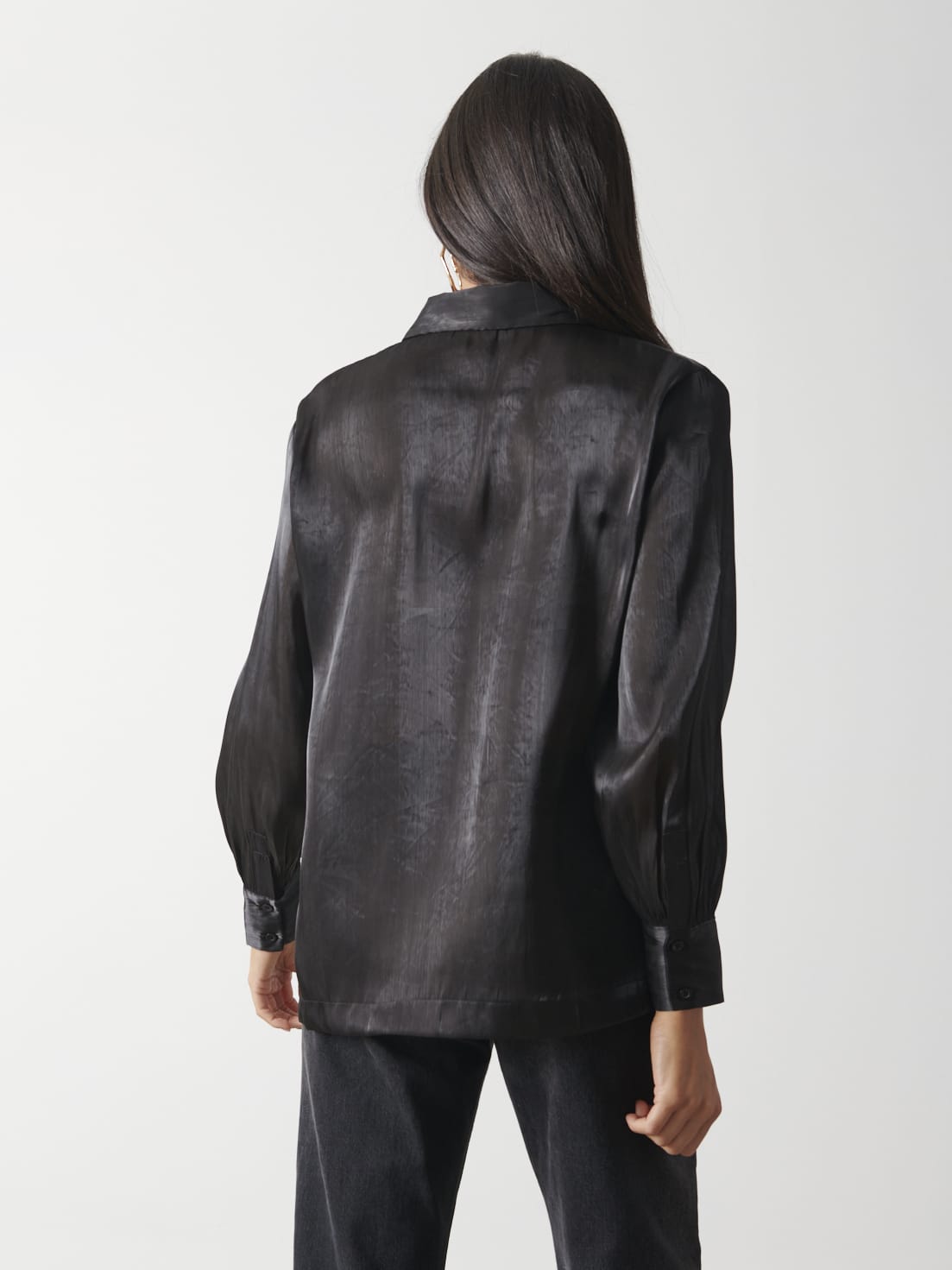 Rosalie Collared Blouse - Black