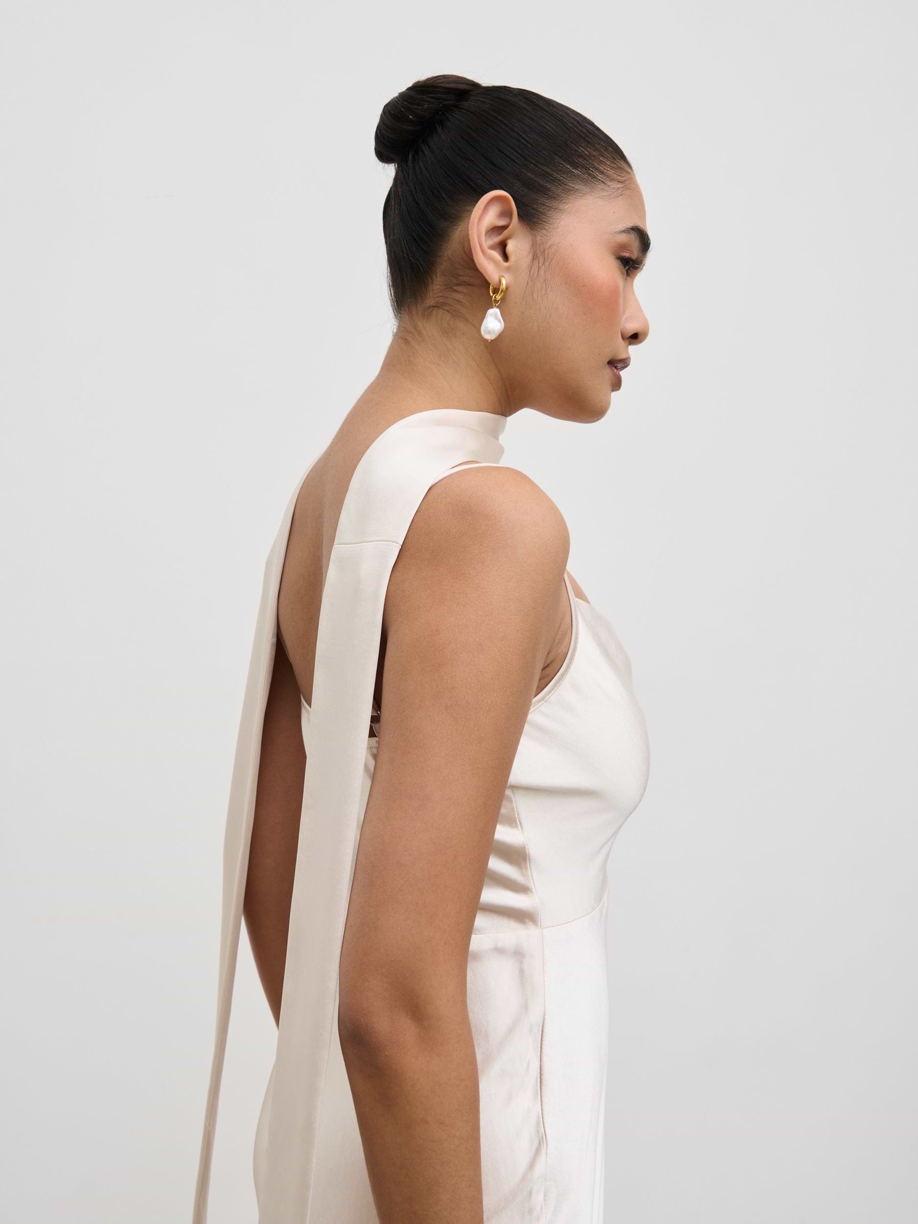 Satin Sash - Champagne
