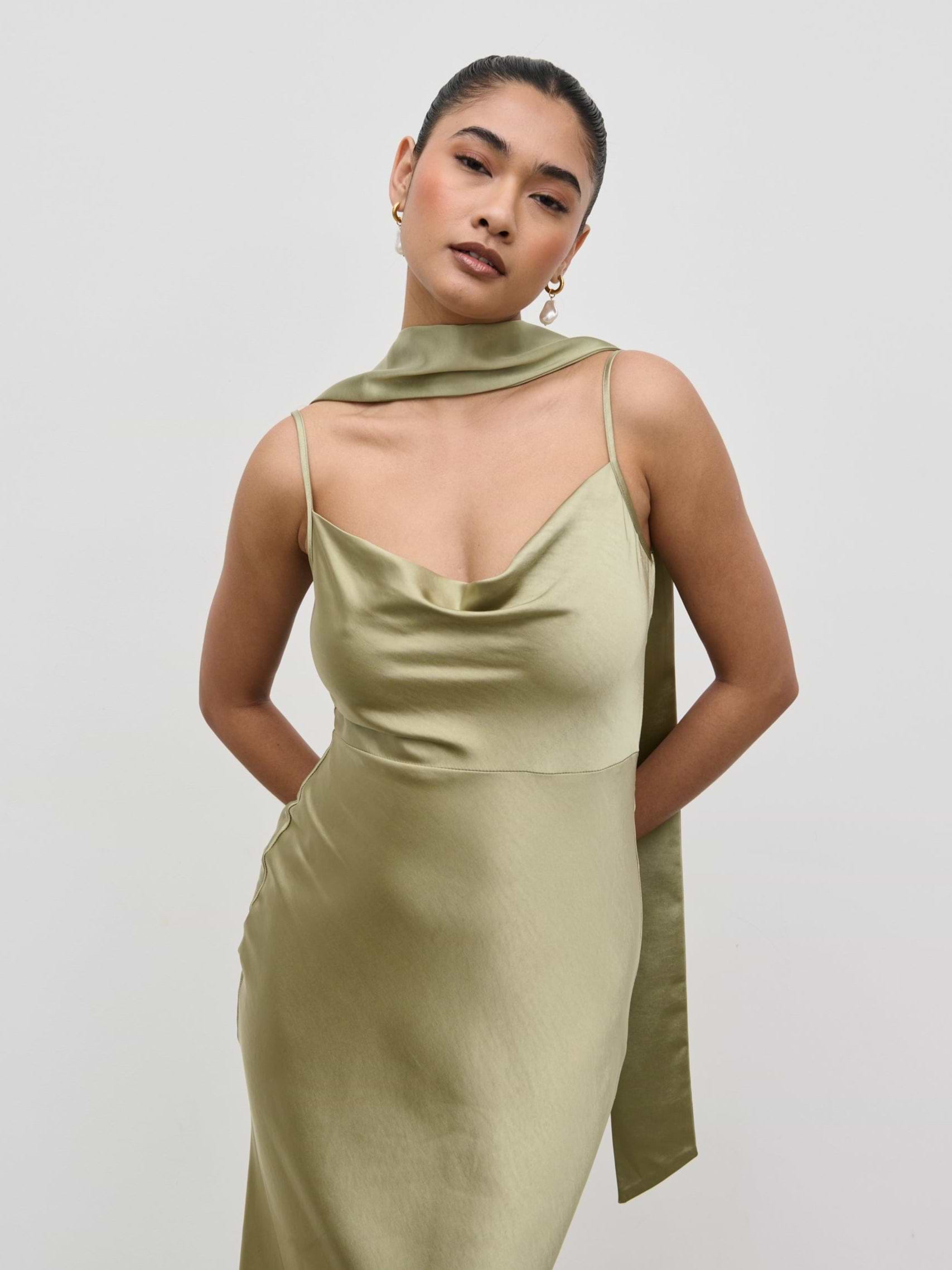 Satin Sash - Olive