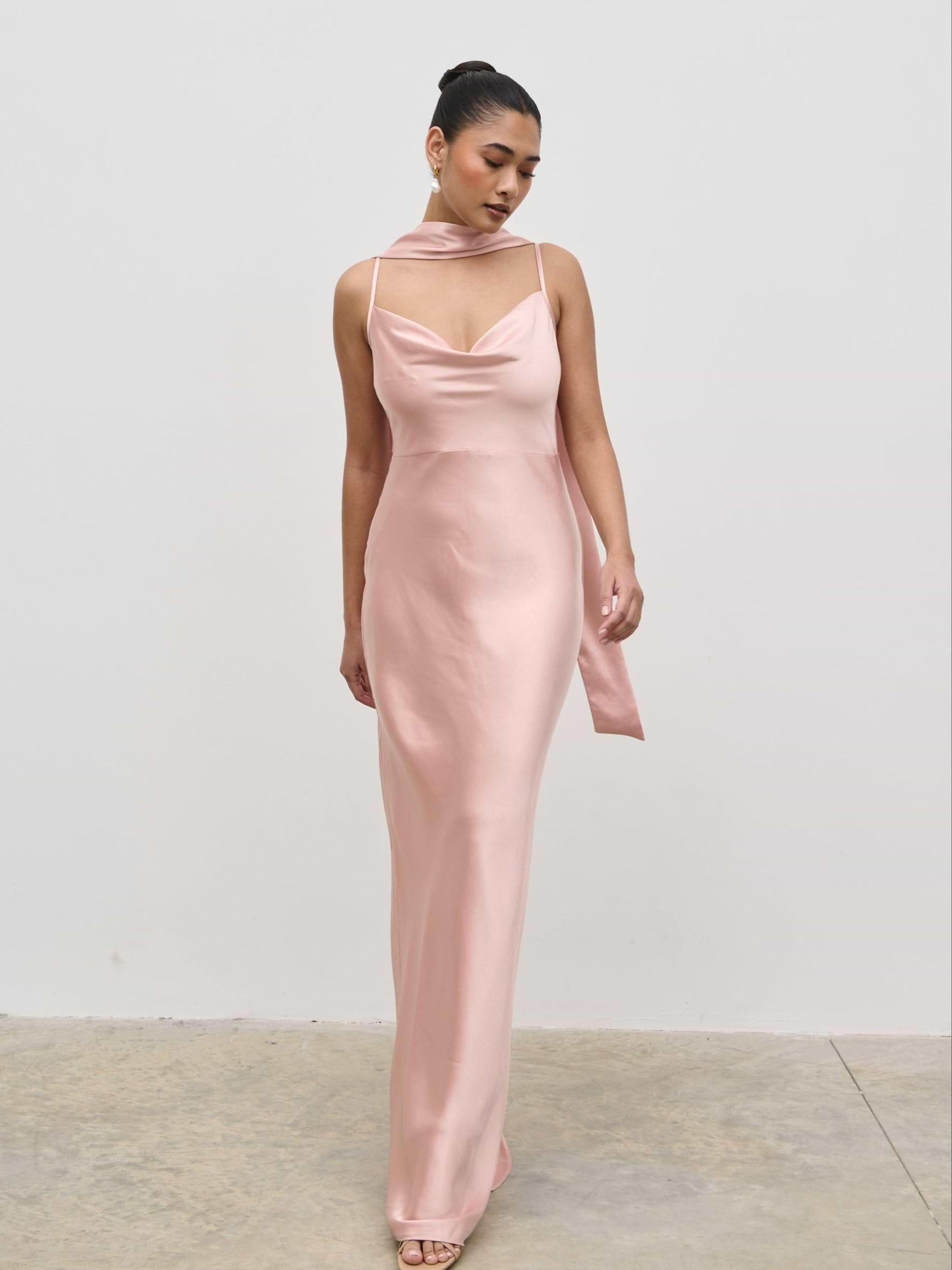 Satin Sash - Blush