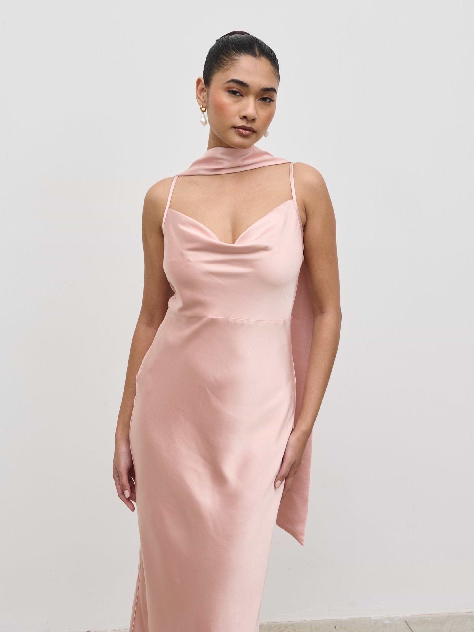 Satin Sash - Blush