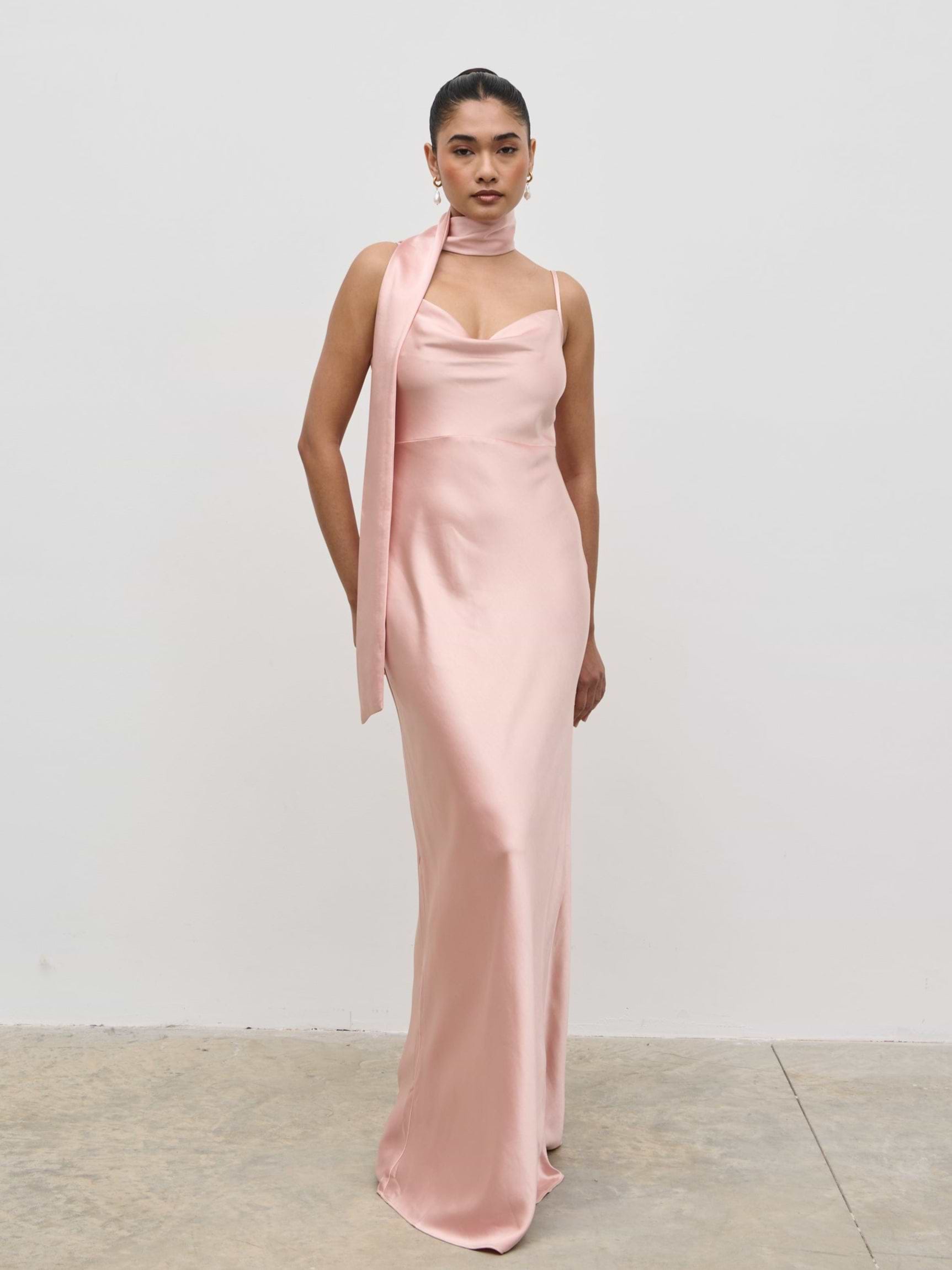 Satin Sash - Blush