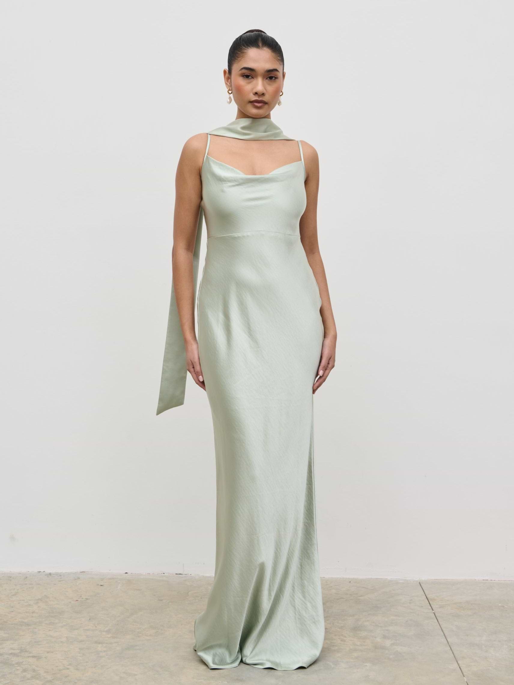 Satin Sash - Sage