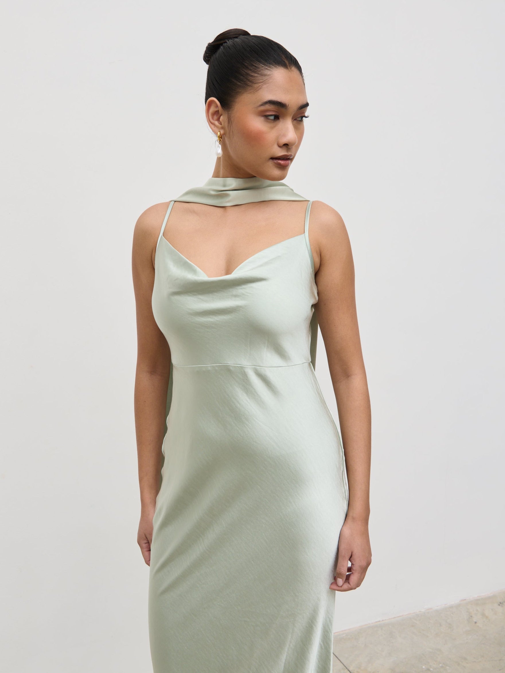 Satin Sash - Sage