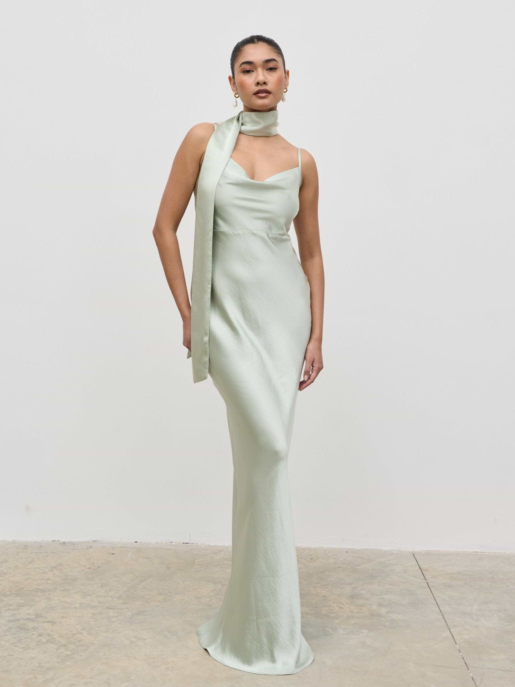 Satin Sash - Sage