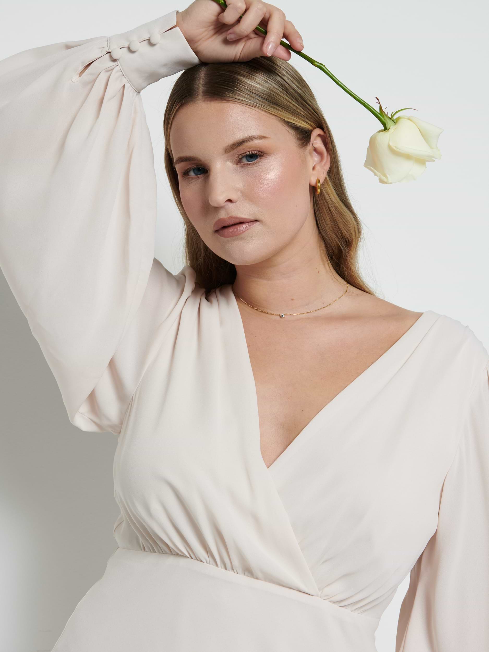 Sienna Chiffon Bridesmaid Dress - Champagne