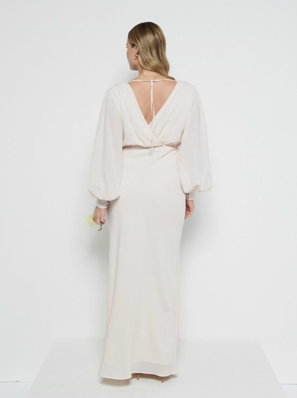Sienna Chiffon Bridesmaid Dress - Champagne