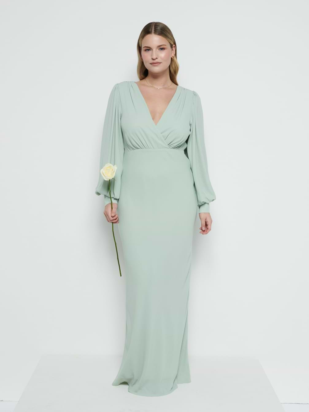 Sienna Chiffon Bridesmaid Dress - Sage