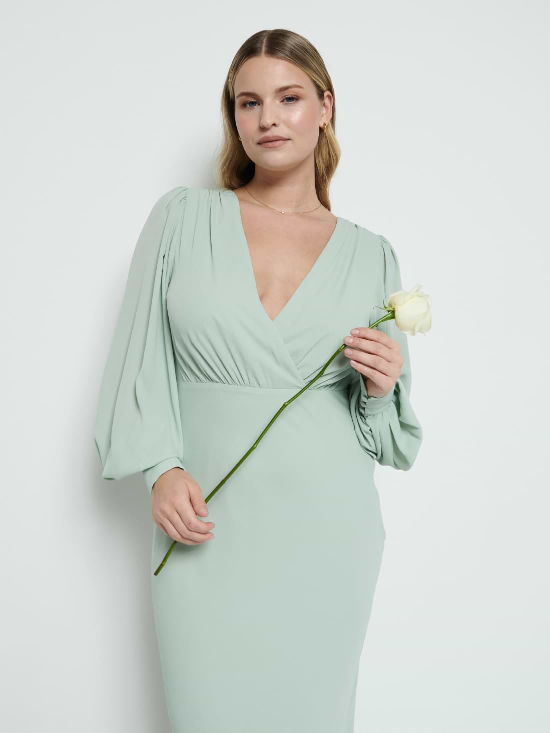 Sienna Chiffon Bridesmaid Dress - Sage