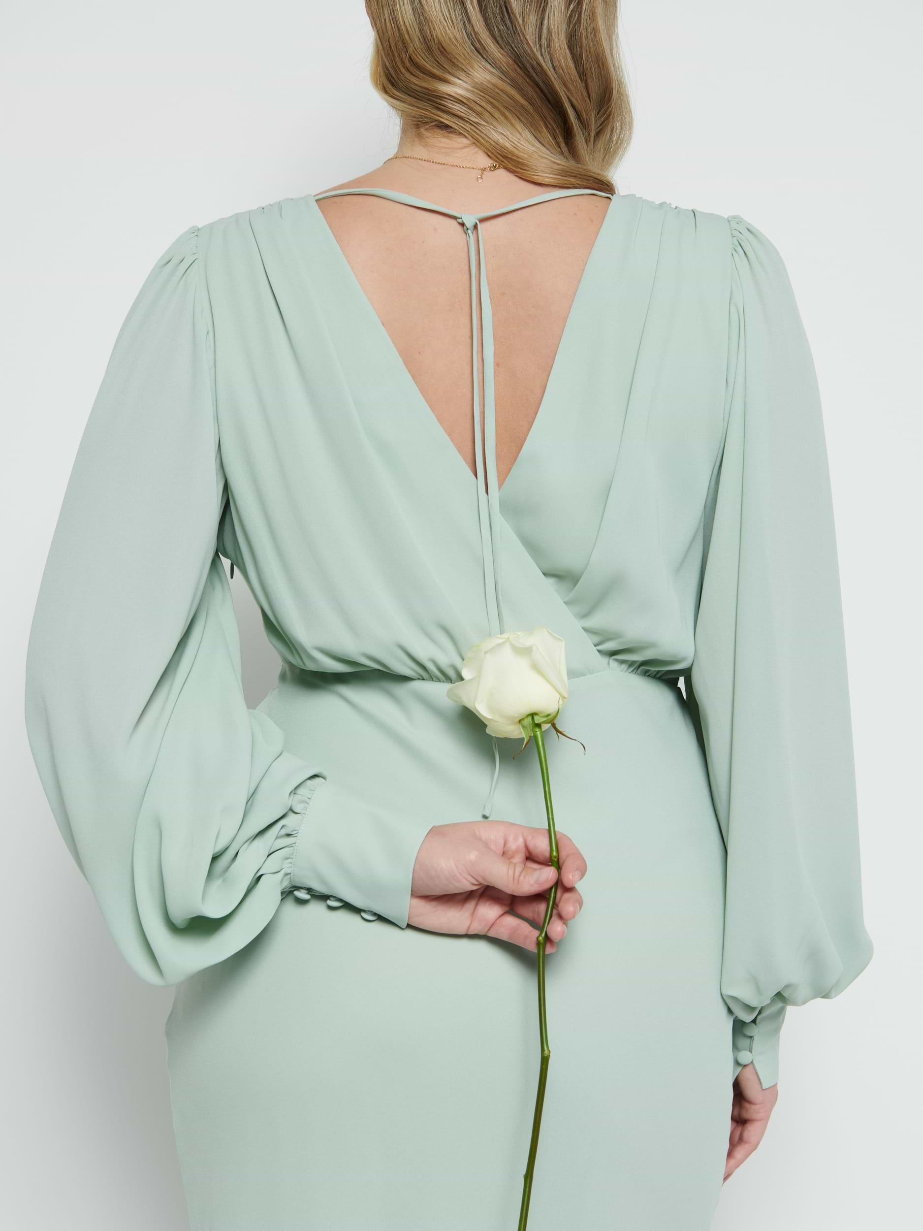 Sienna Chiffon Bridesmaid Dress - Sage