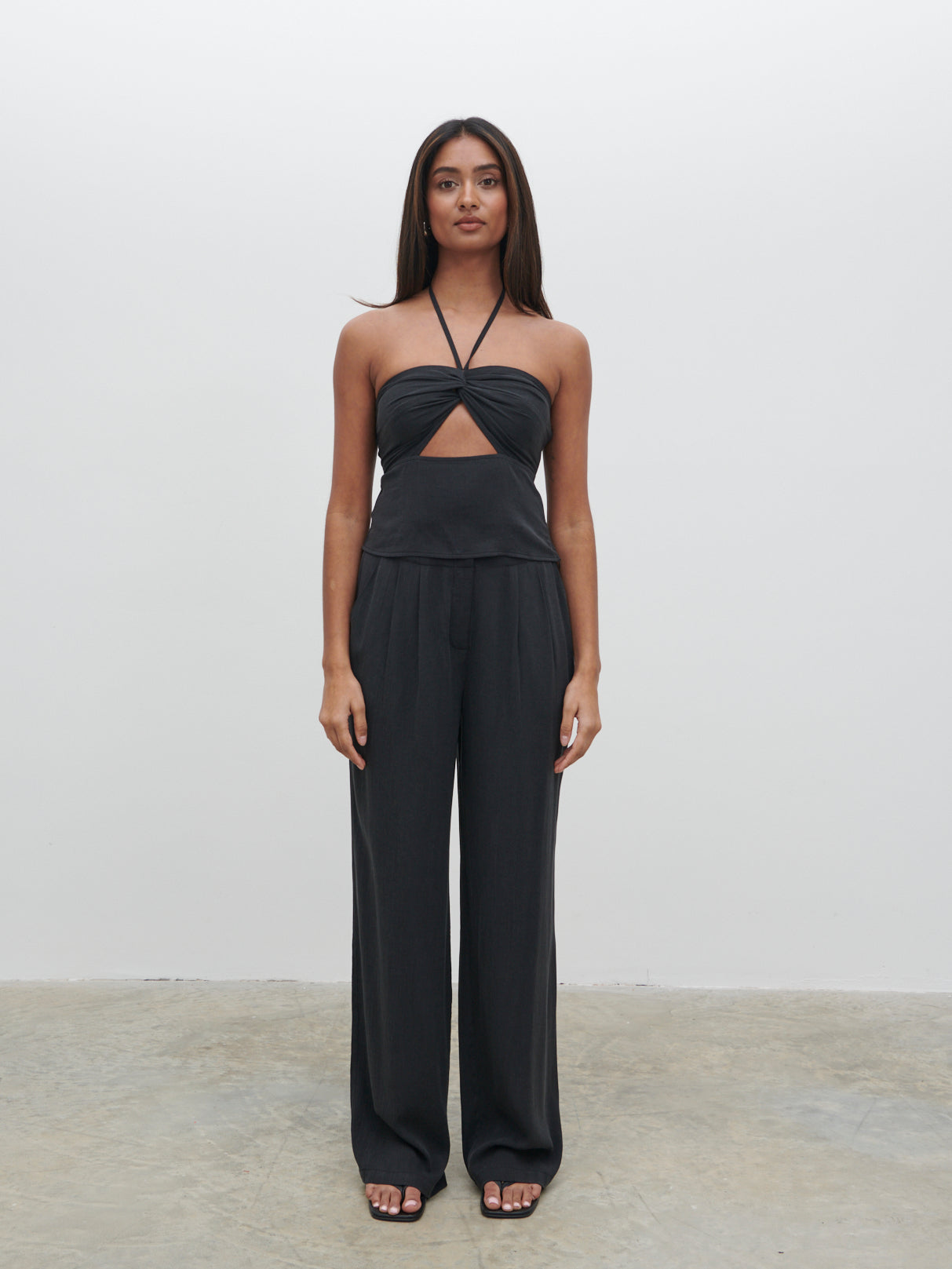 Suki Halter Top - Black