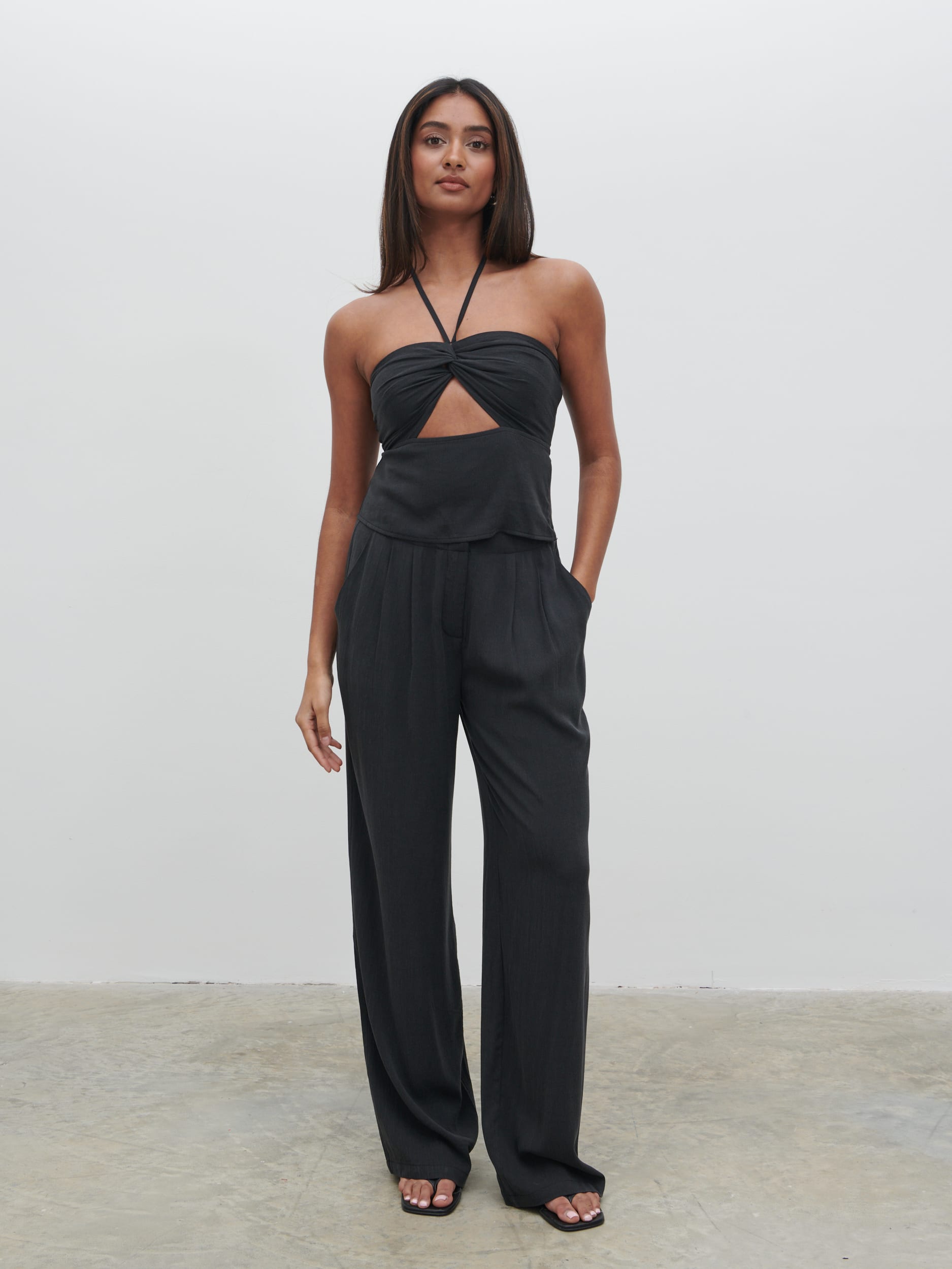 Suki Halter Top - Black