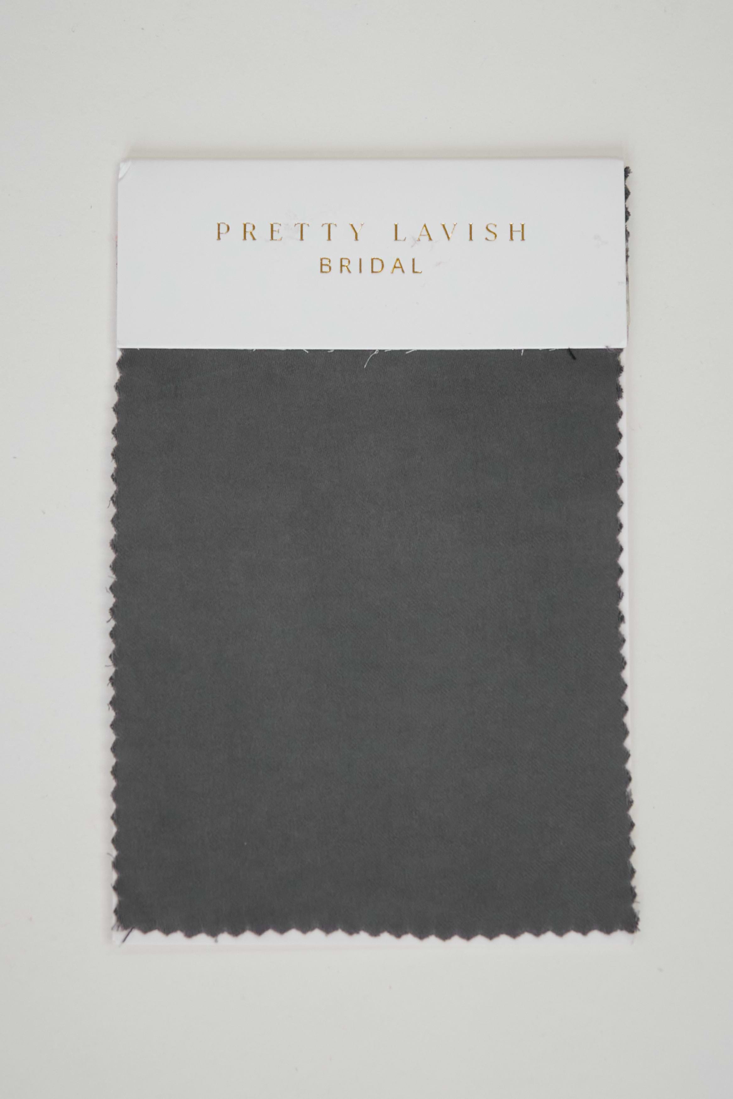 Matte Satin Slate Grey Bridesmaid Swatch