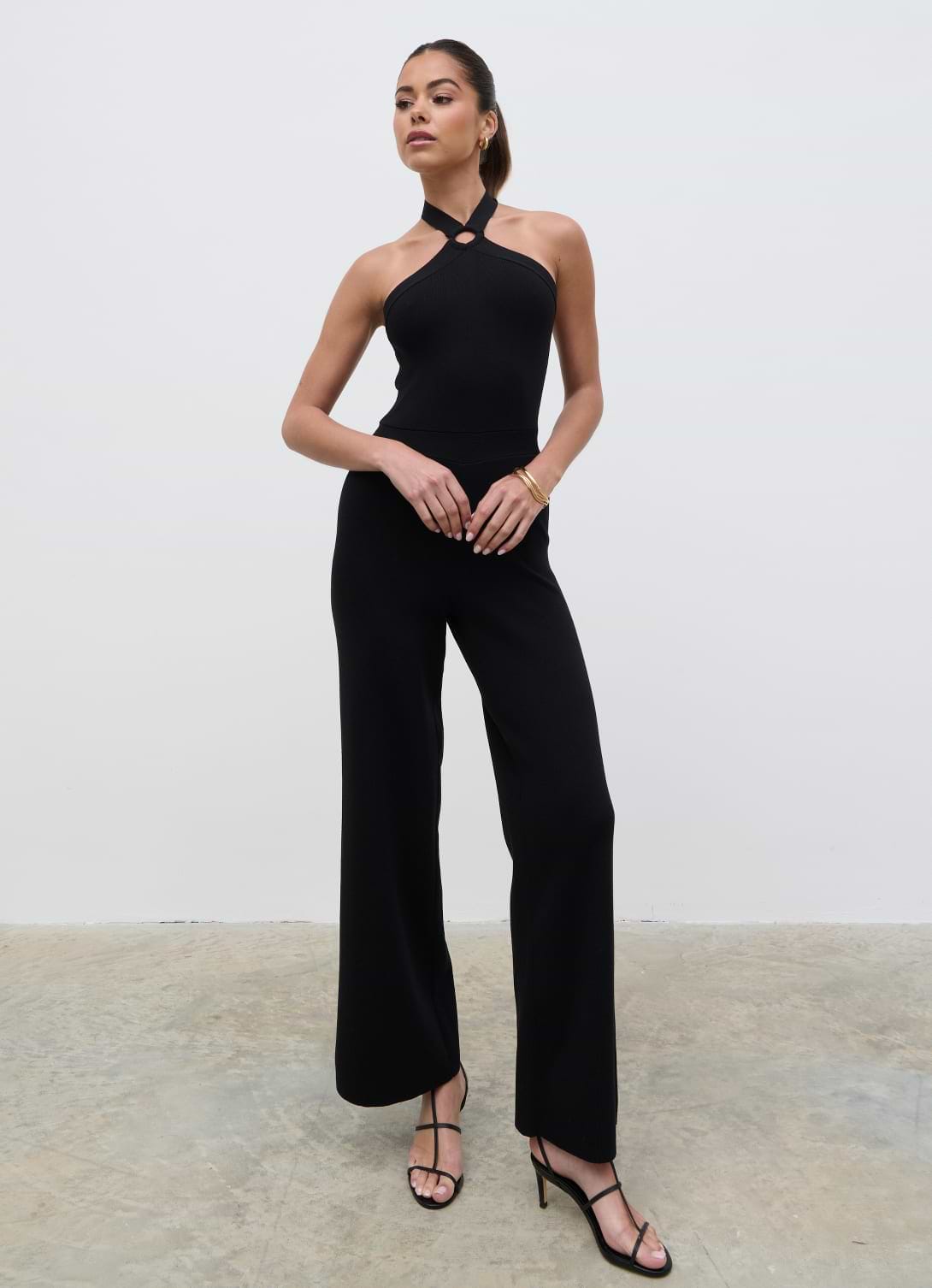 Tori Knit Jumpsuit - Black