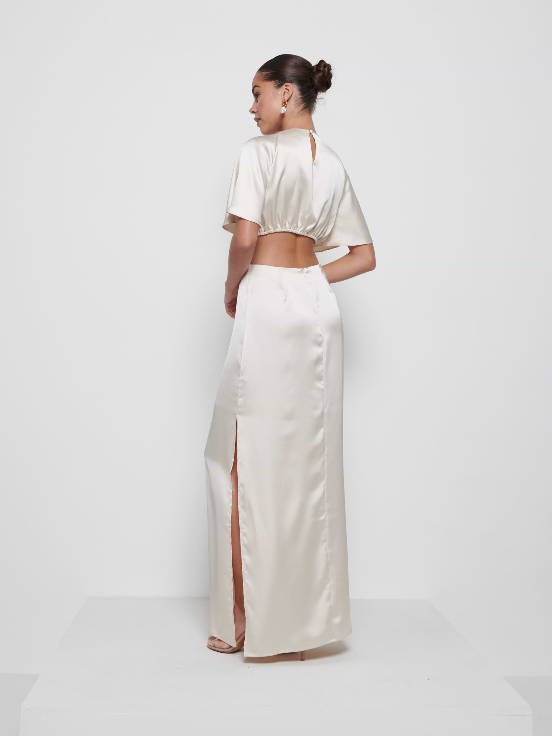 Zara Twist Knot Bridesmaid Dress - Champagne