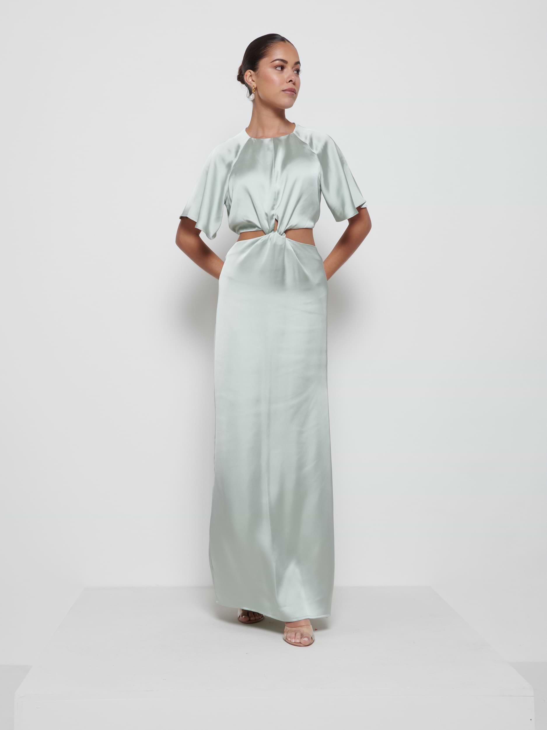 Zara Twist Knot Bridesmaid Dress - Sage