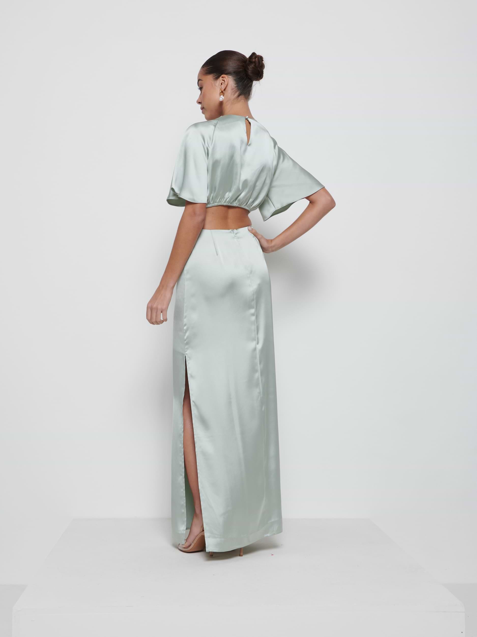 Zara Twist Knot Bridesmaid Dress - Sage