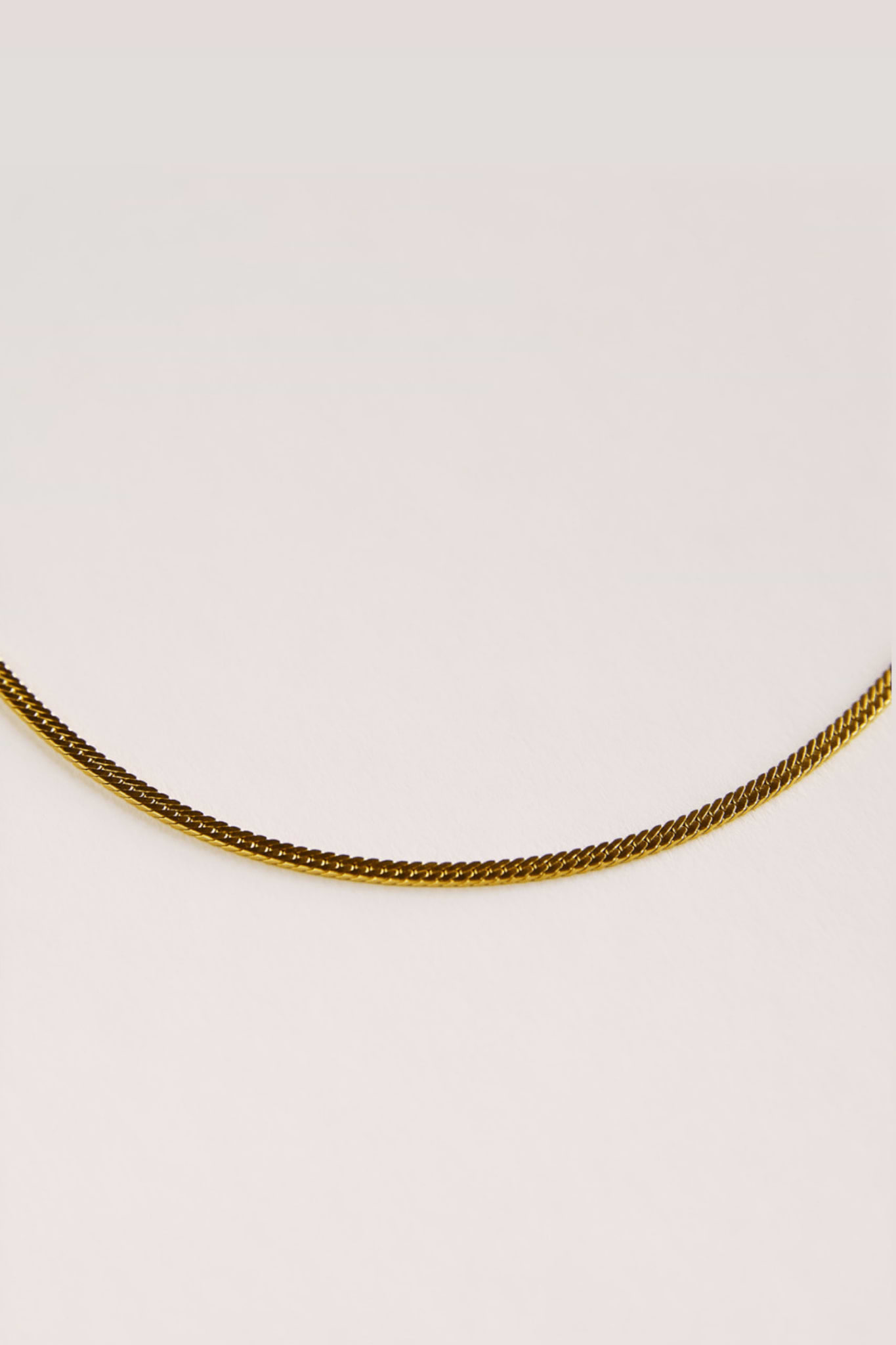Emery Chain Necklace - Recycled Silver Gold Plated