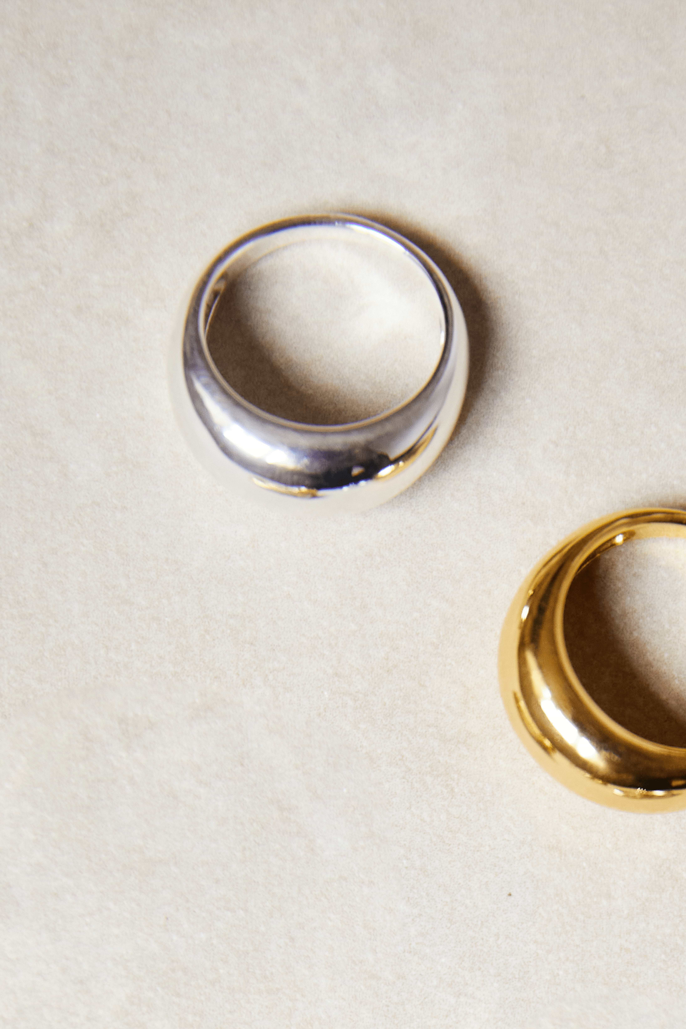 Renne Thick Band Ring - Recycled Silver