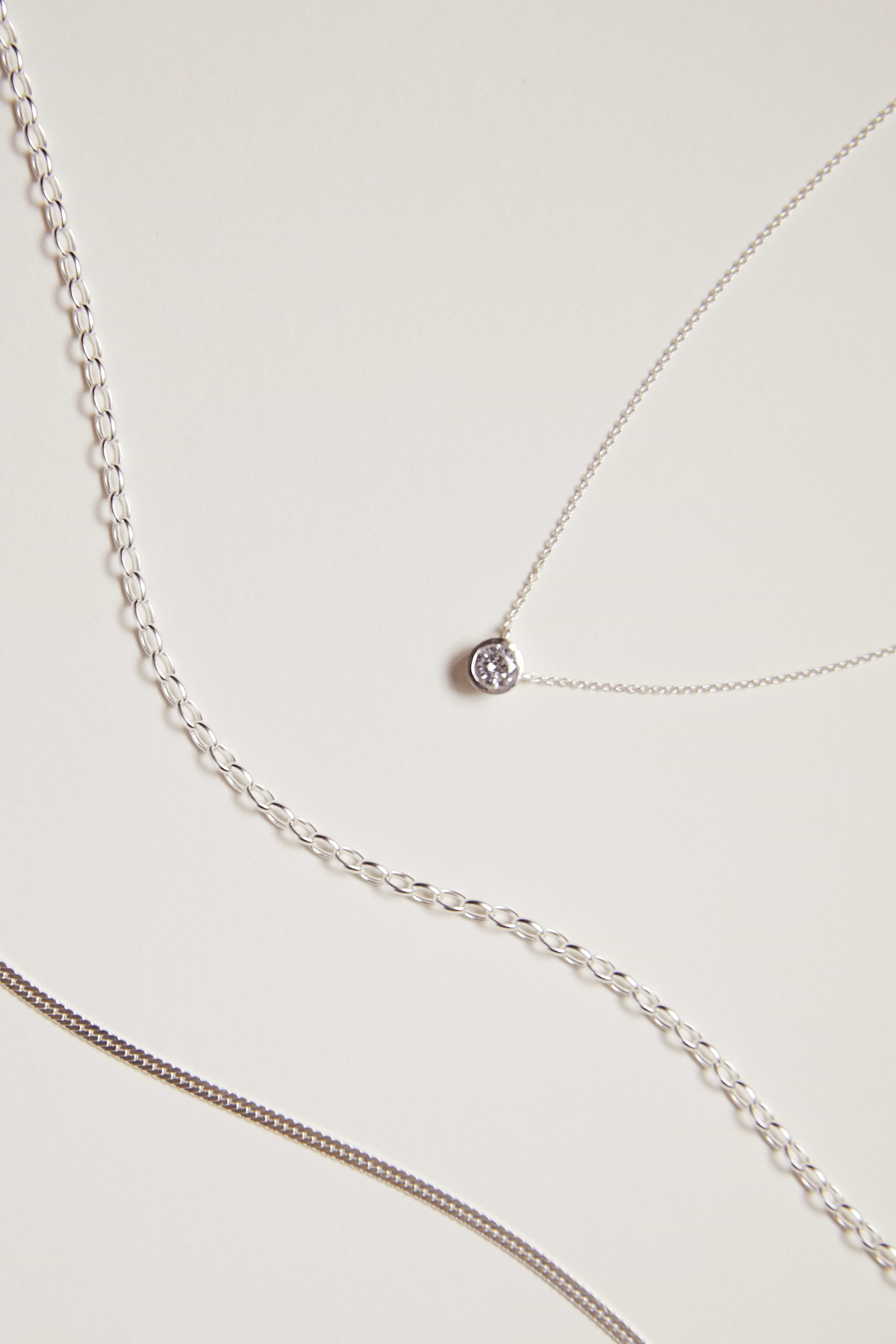 Zyanna Gem Stone Necklace - Recycled Silver