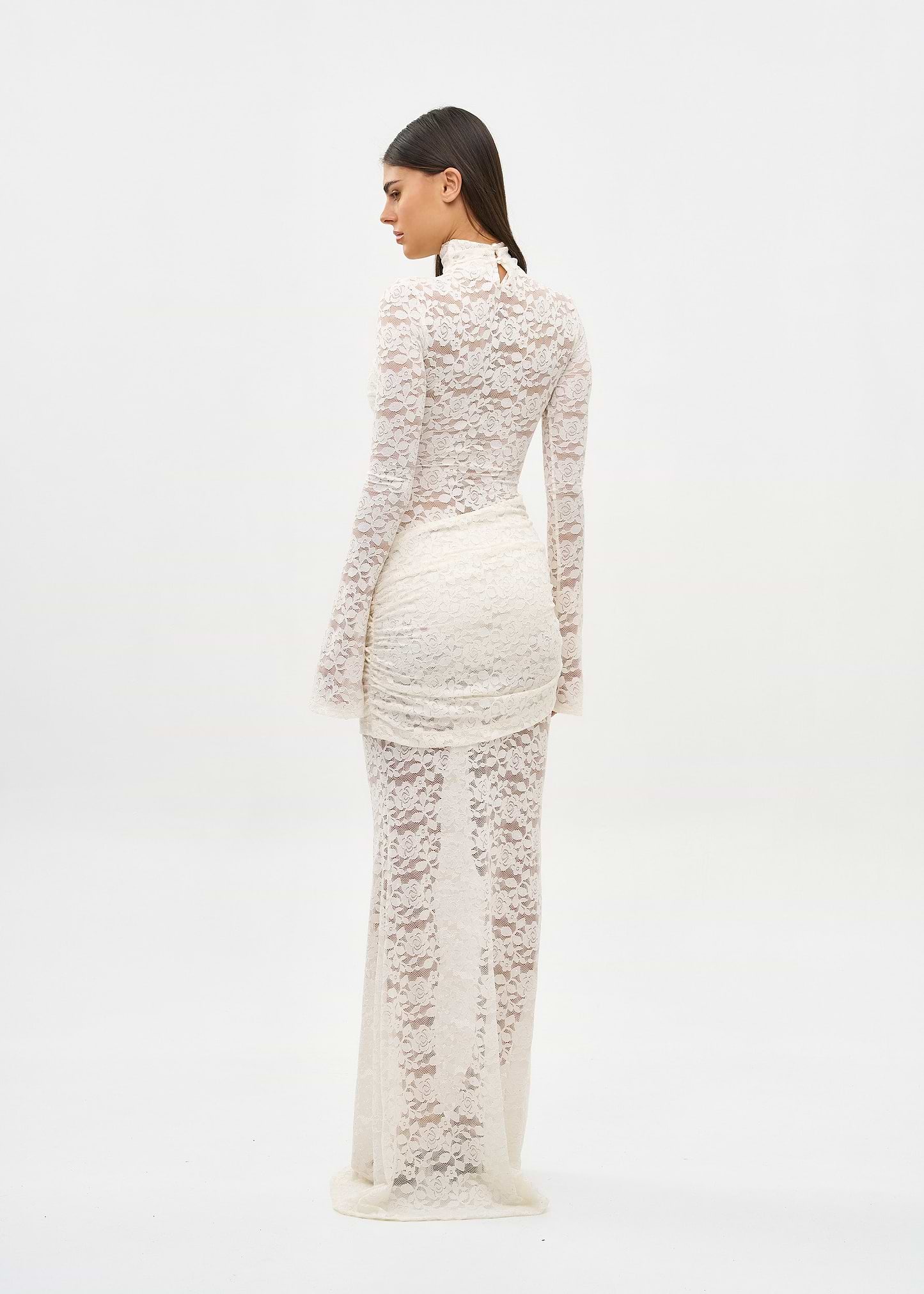 FRANCISCA CREAM LACE - MAXI DRESS