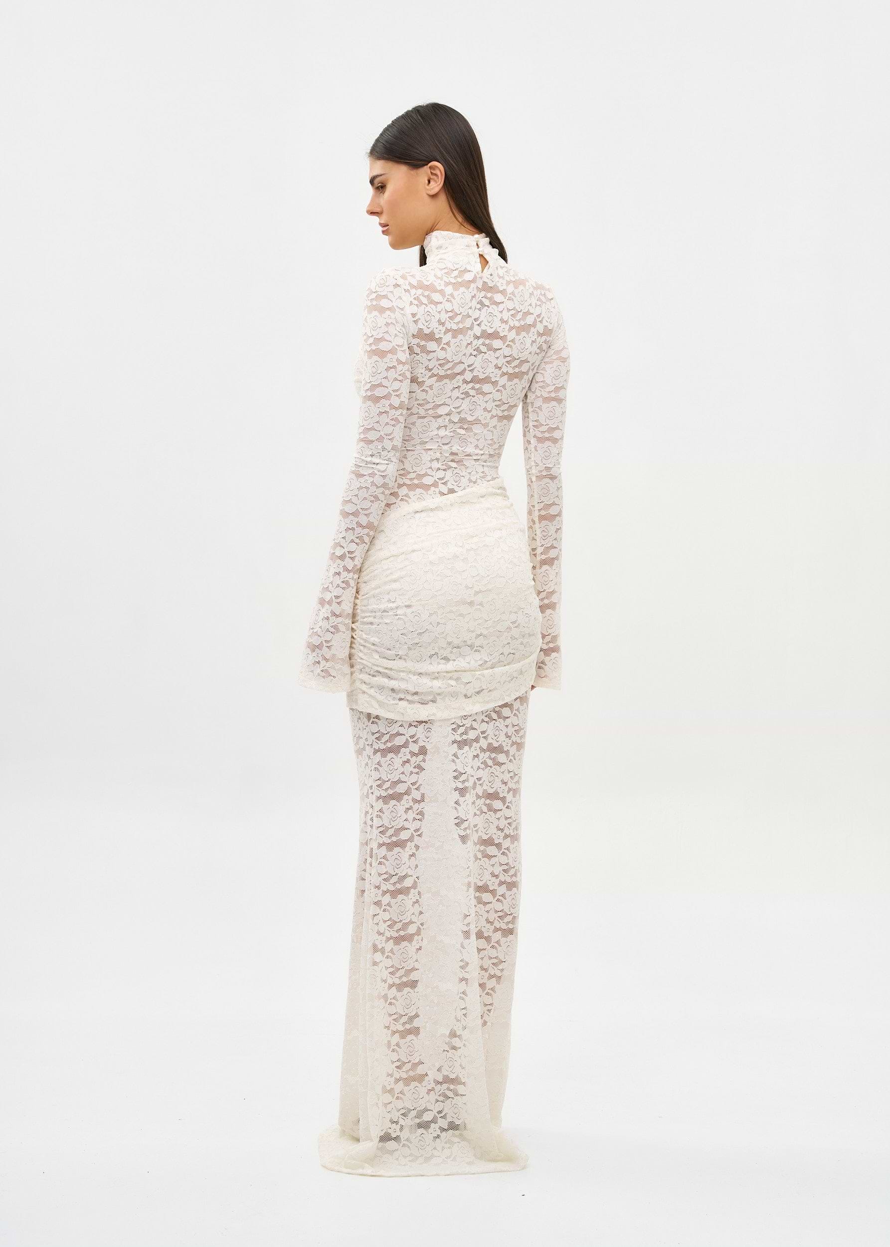 FRANCISCA CREAM LACE - MAXI DRESS