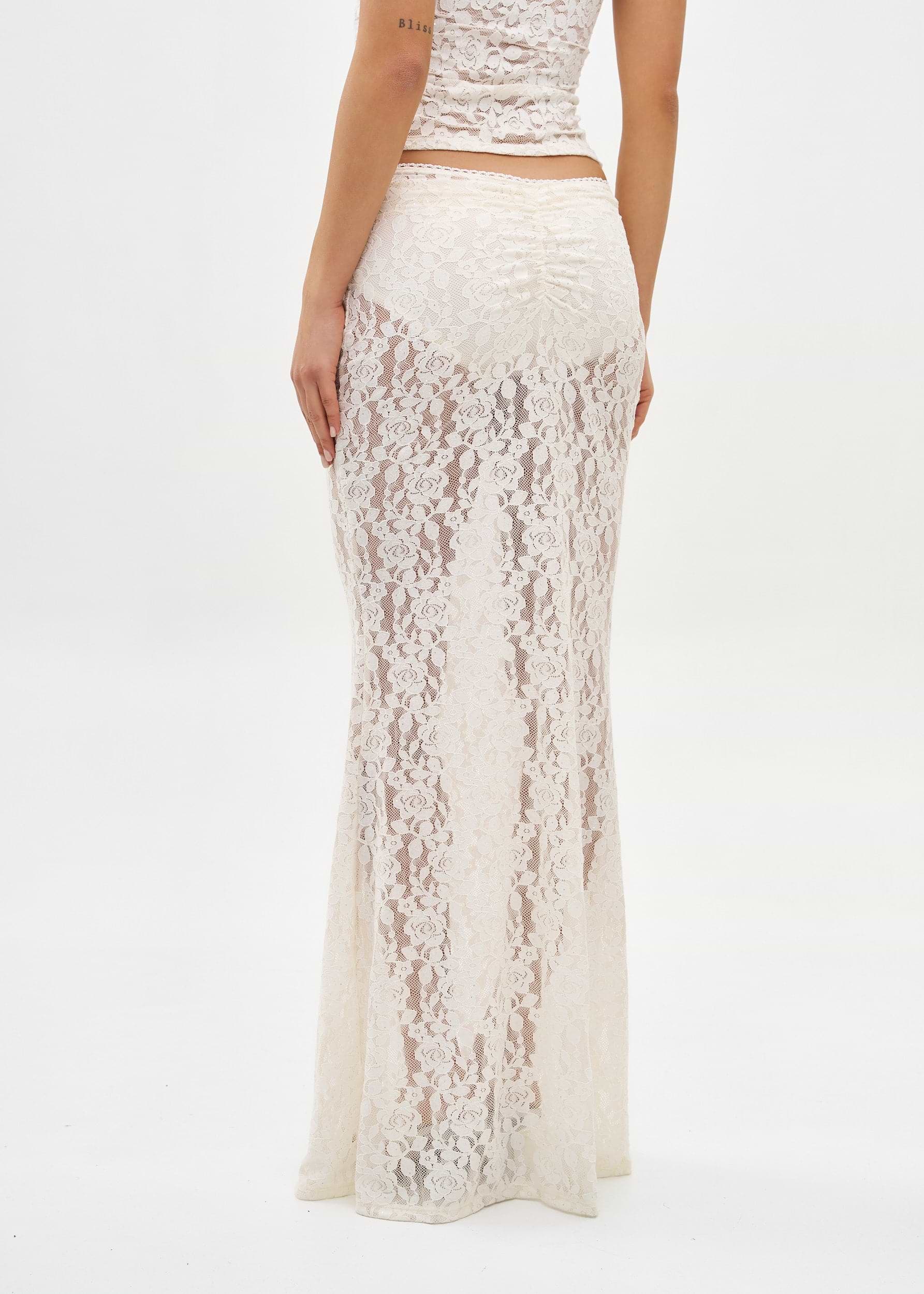 DAISY CREAM LACE - SKIRT
