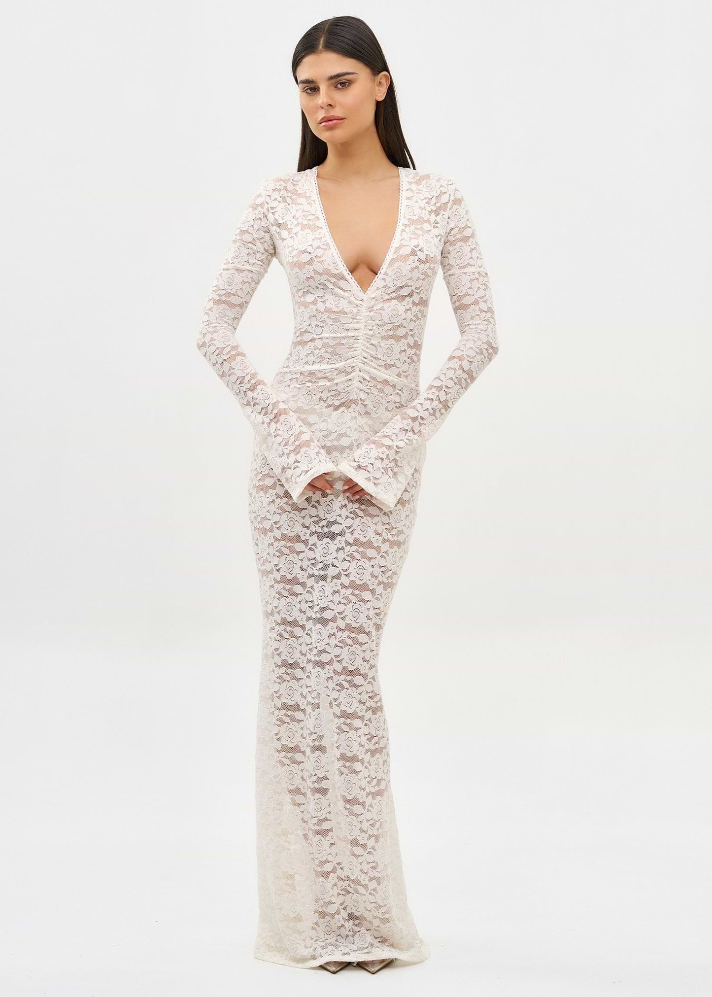 TYLER CREAM LACE - MAXI DRESS