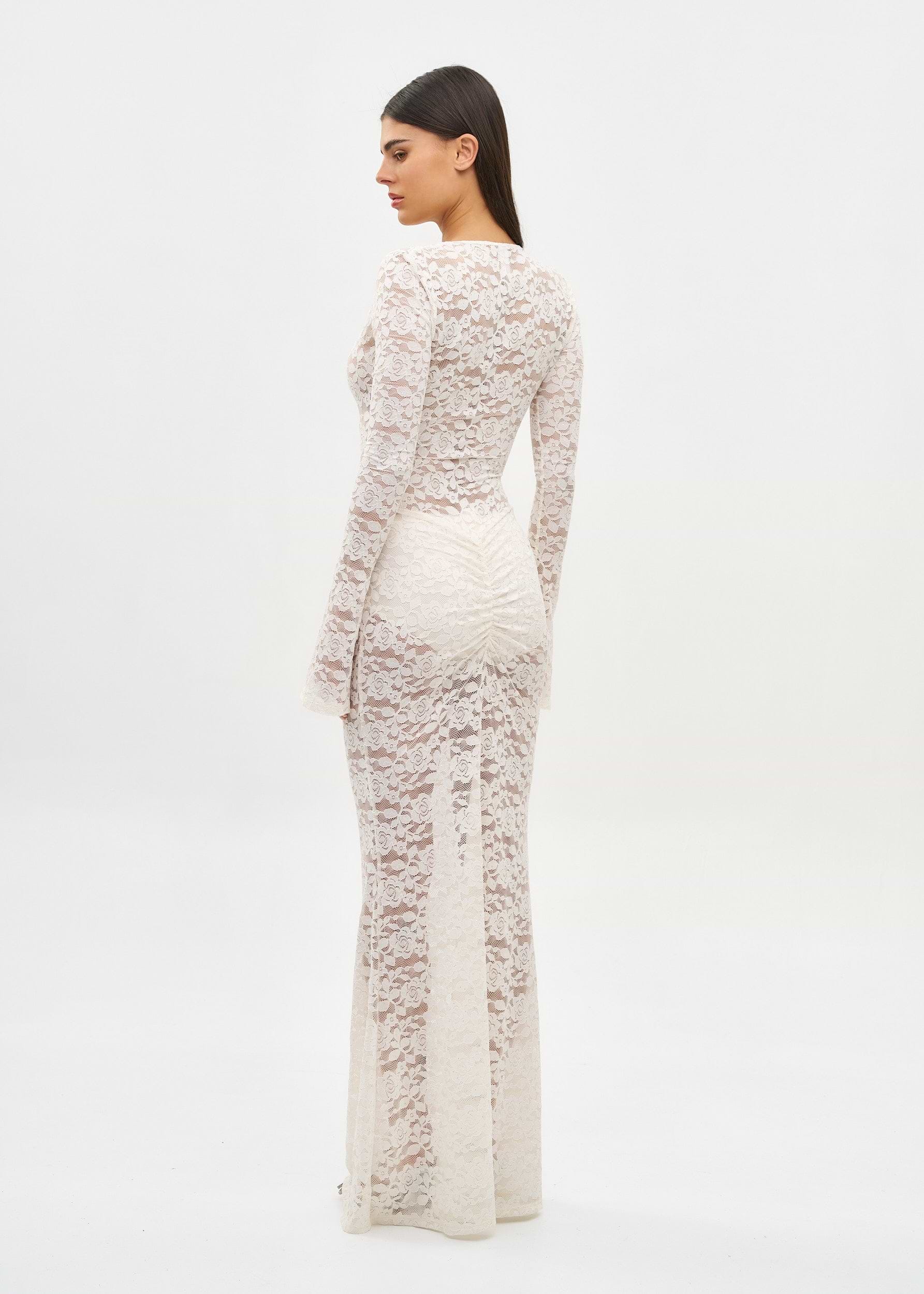 TYLER CREAM LACE - MAXI DRESS