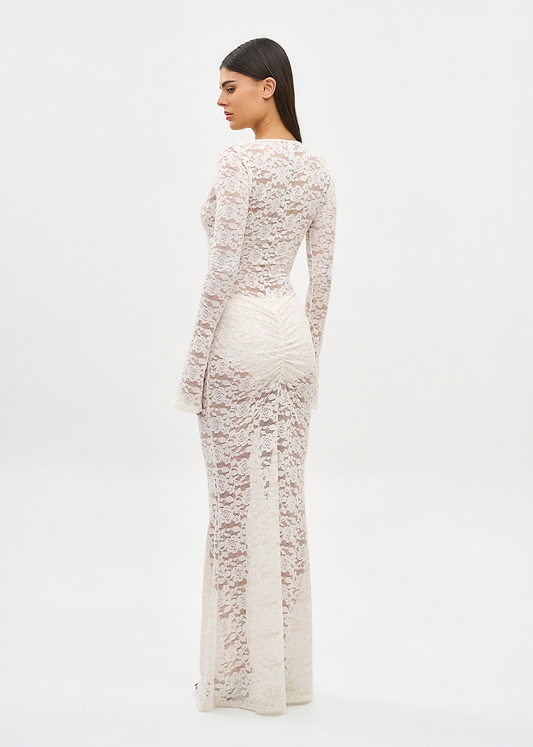 TYLER CREAM LACE - MAXI DRESS