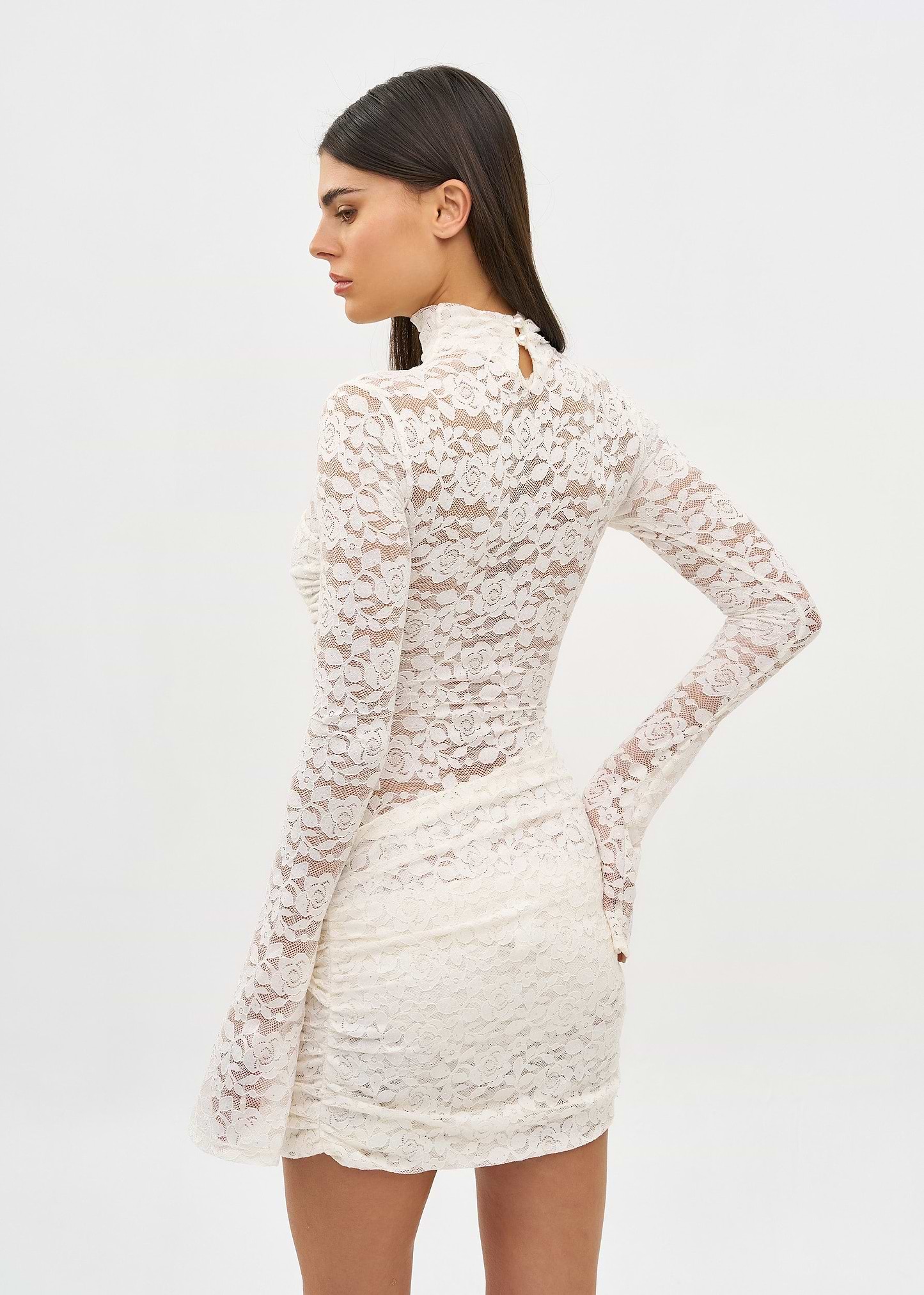 FRANCISCA CREAM LACE - MINI DRESS