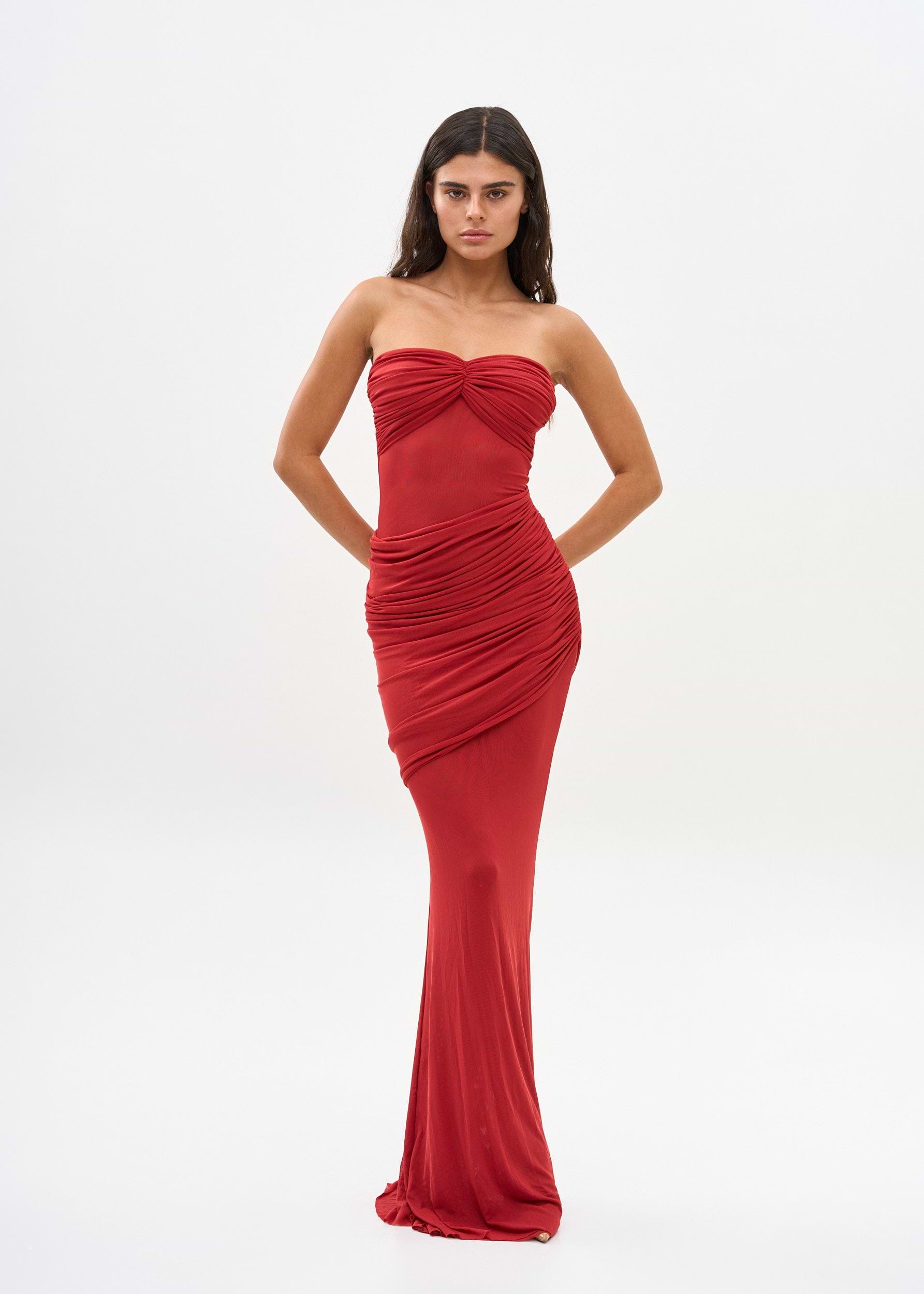 שמלות ערב ERICA CRIMSON - DRESS