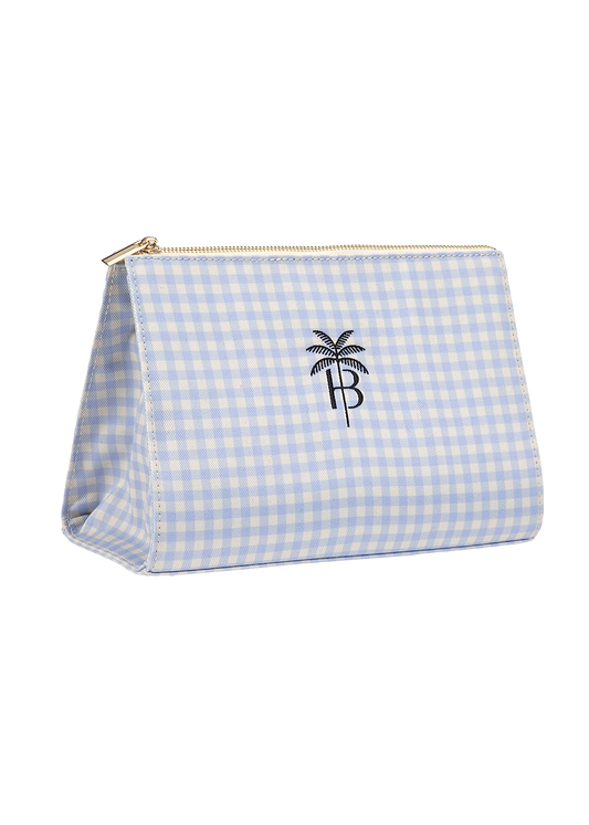 POUCH - LIGHT BLUE GINGHAM