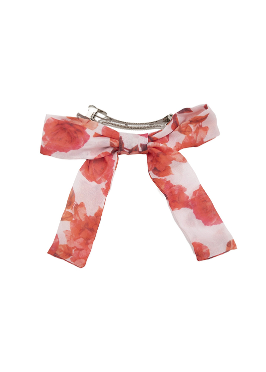 BOW ROMANTIC FLOWERS - HAIR CLIP