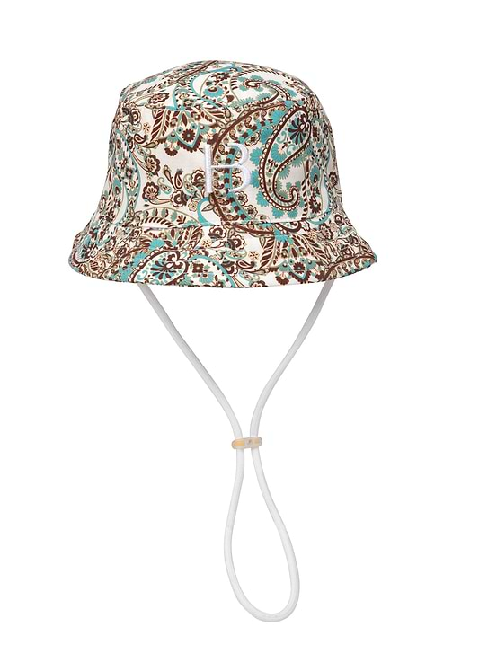 KIDS HAT- TURQUOISE PAISLEY