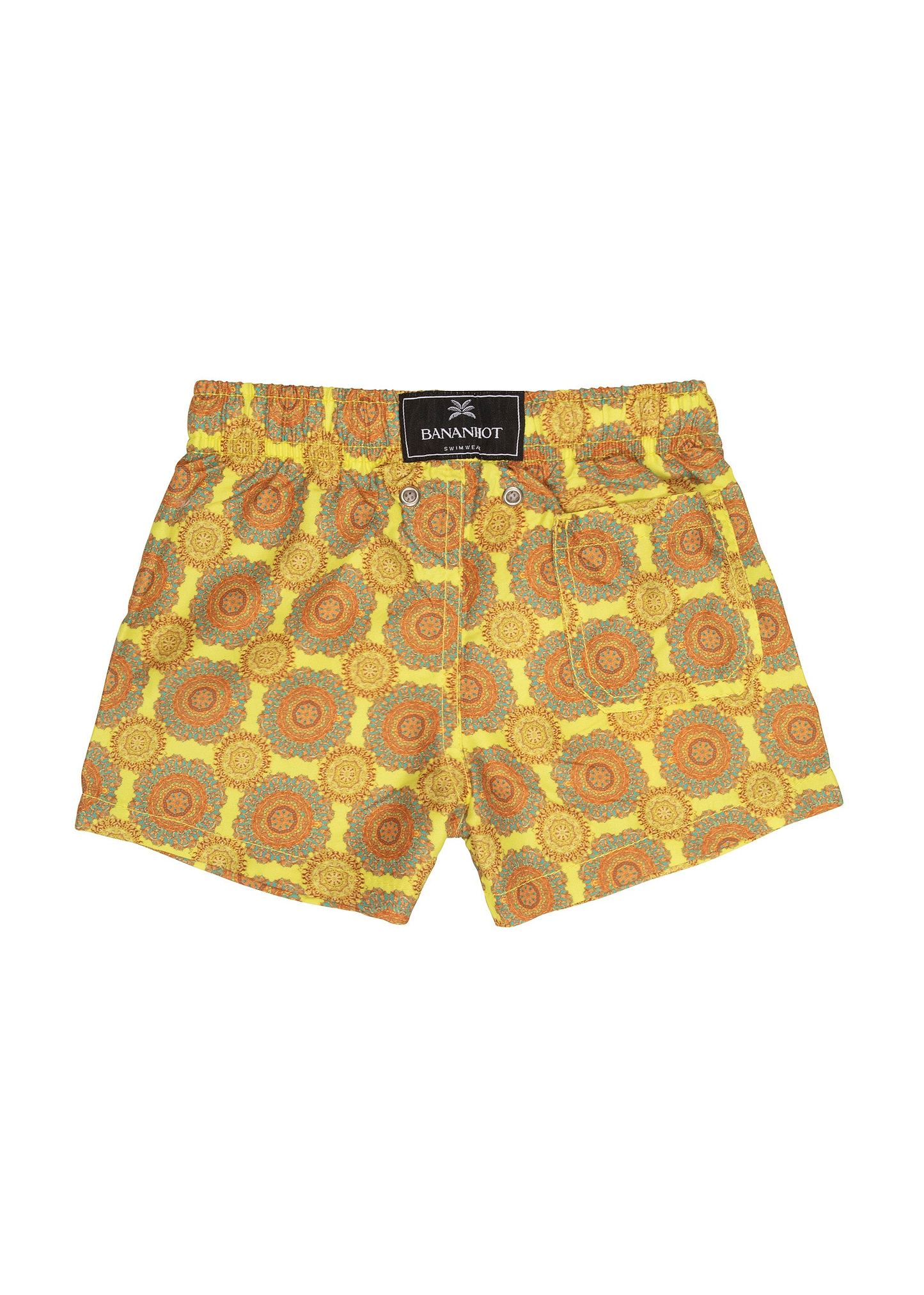 BOY SWIM SHORTS - YELLOW SUNSET