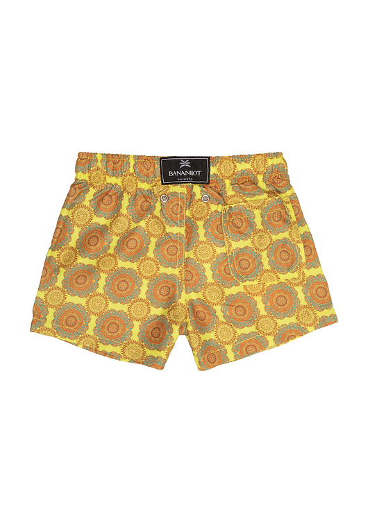 BOY SWIM SHORTS - YELLOW SUNSET