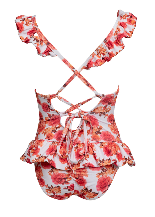 GIRL TIA ROMANTIC FLOWERS - ONE PIECE