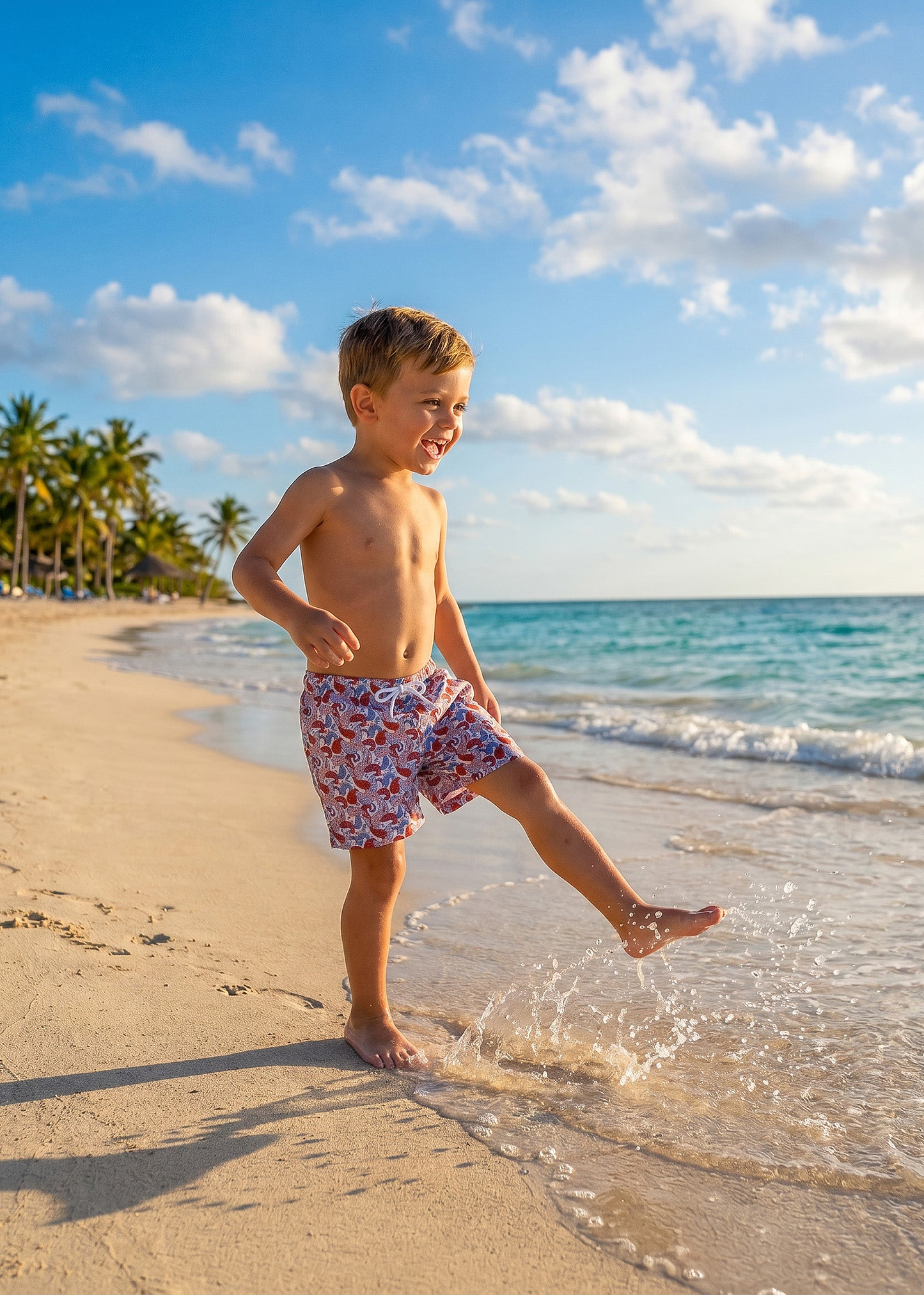 BOY CATALAN PAISLEY - SWIM SHORT