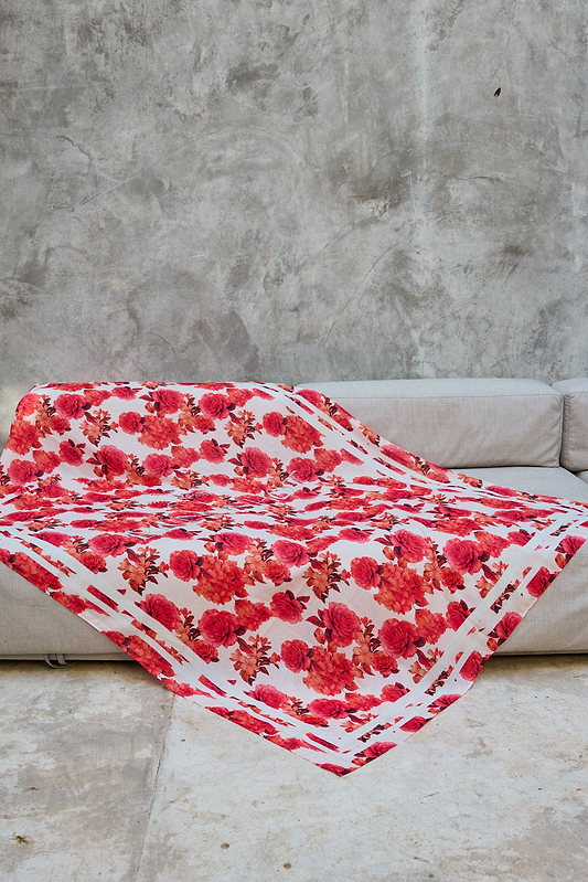 SARONG - PRINTED ROMANTIC FLOWERS